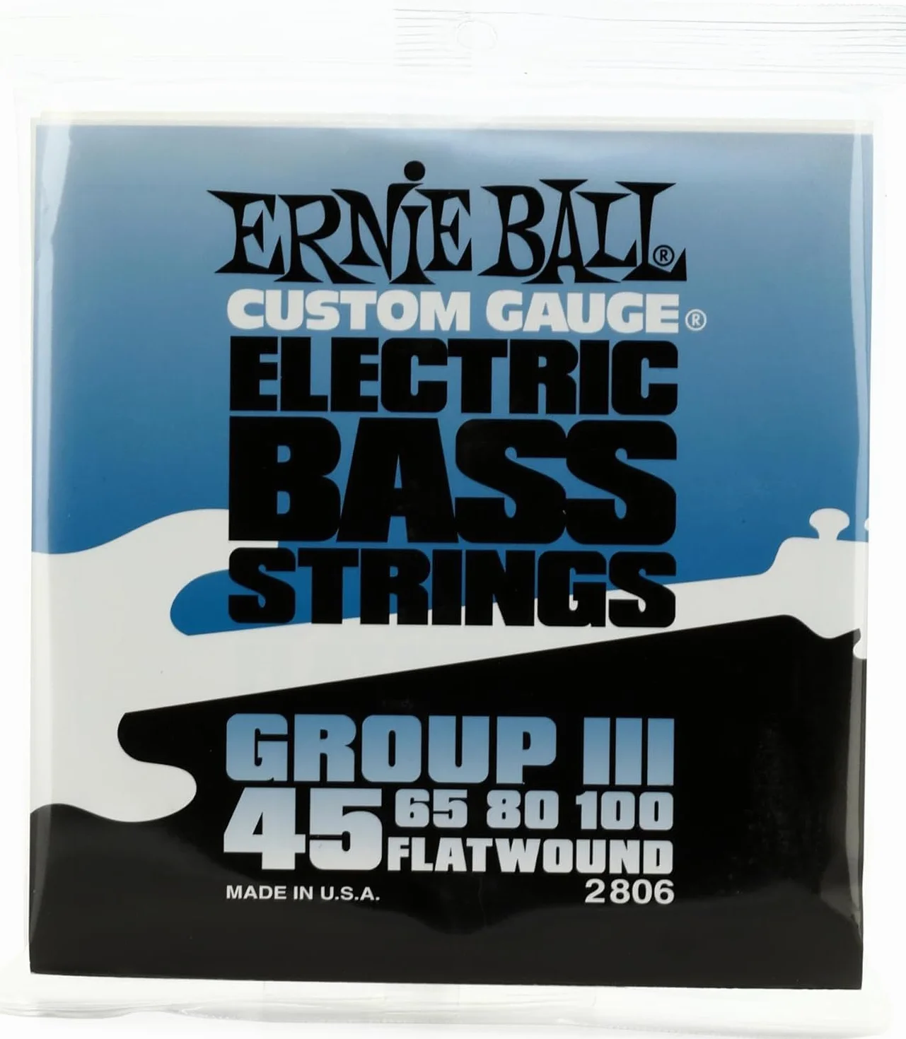 Ernie Ball Flatwound Group III Electric Bass Strings 45-100 Gauge