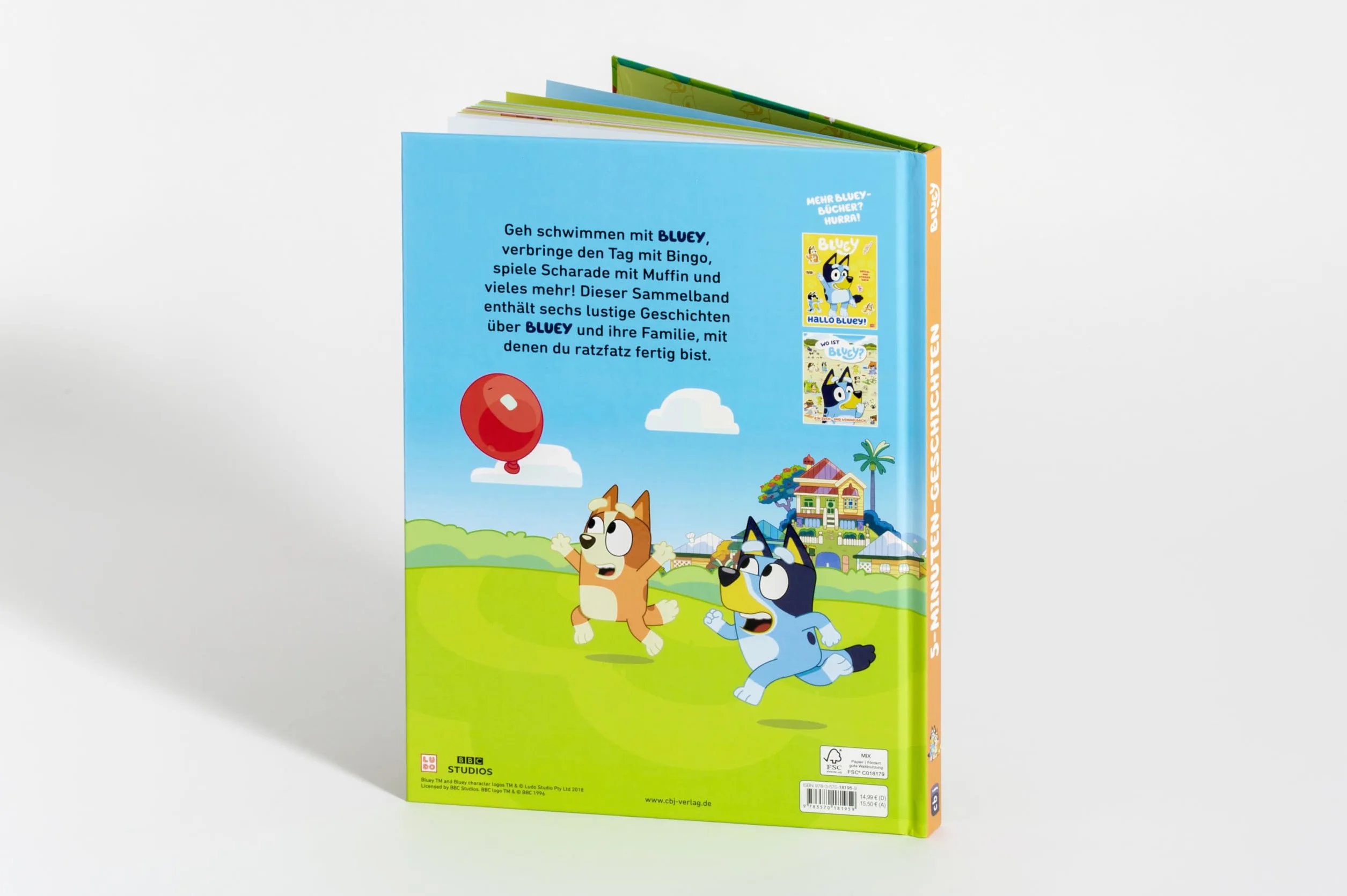 BLUEY - 5-Minuten-Geschichten: Bilderbuch für Kinder ab 3 Jahren: 1