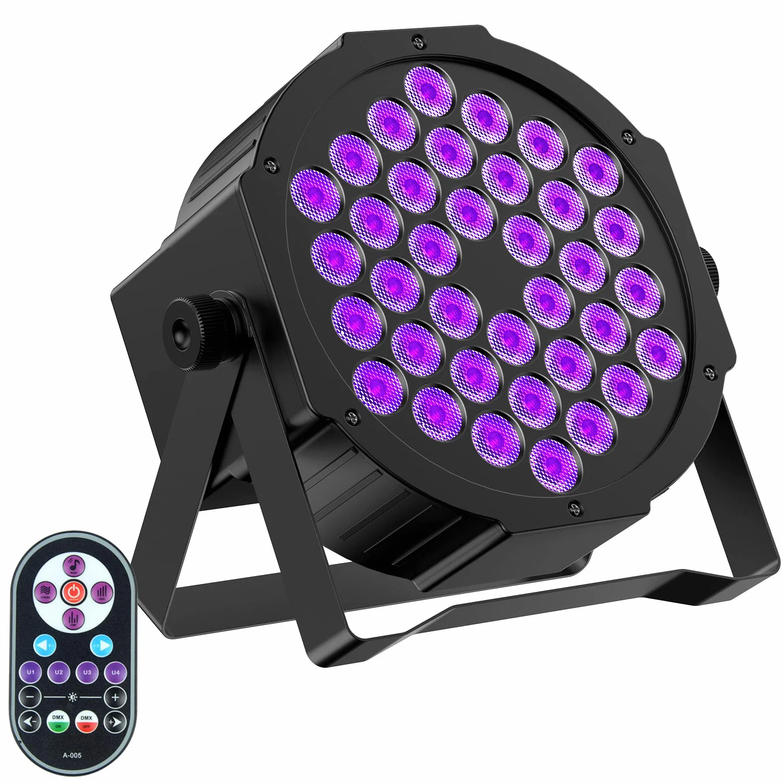 Czarne światło sceniczne na imprezę, 36 diod LED, czarne światło, reflektor na dyskotekę, czarne światło, dekoracja na Halloween, czarne światło, lampa do dekoracji wnętrz, na zewnątrz, na wesele (1