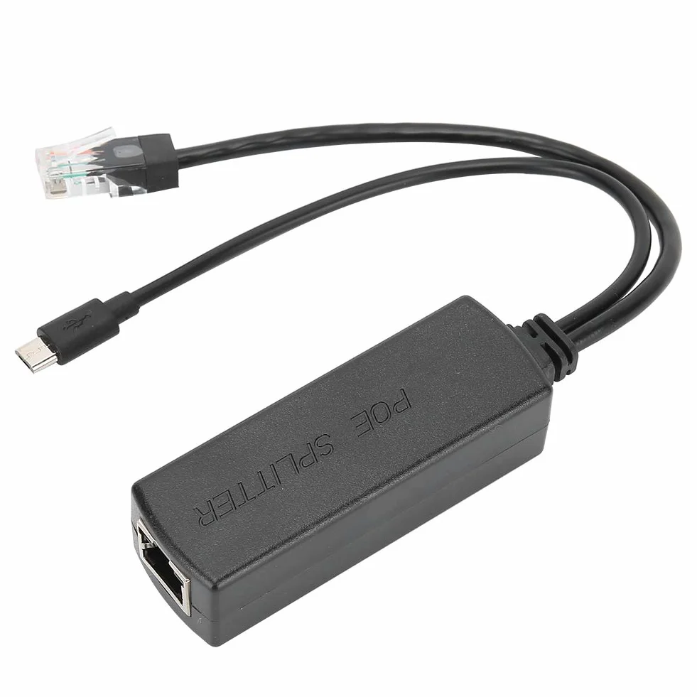 Moduł Zasilacza Rozdzielacza POE Odpowiedni do Tabletu, Standardowy Kabel Separujący USB 48 V do 5 V, Adapter POE Obsługuje Niechciane Zasilanie 48 V Przez Ethernet