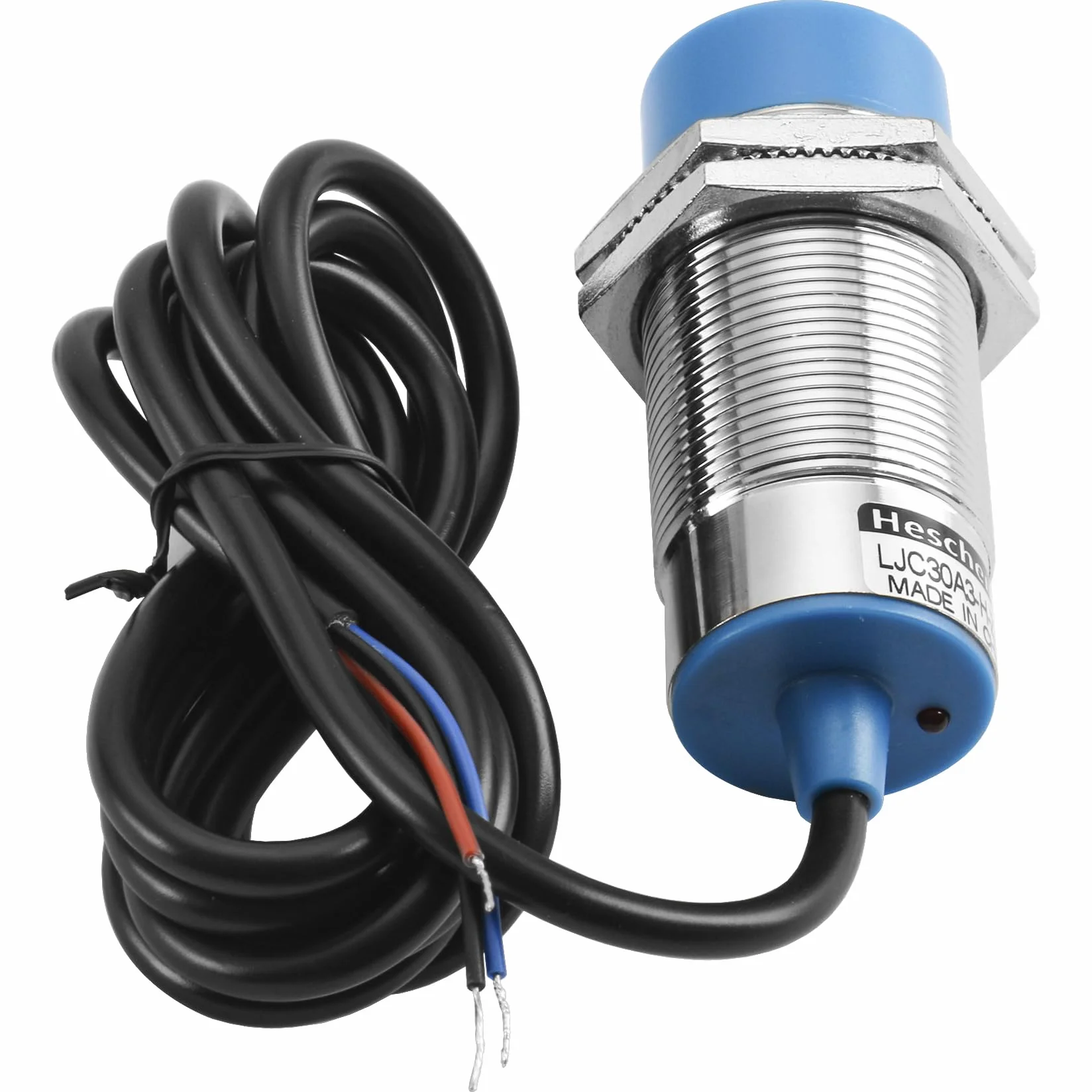 Heschen pojemnościowy przełącznik czujnika zbliżeniowego LJC30A3-H-Z/BY detektor 1-15 mm 6-36 VDC 300 mA PNP normalnie otwarty (NO) 3-przewodowy