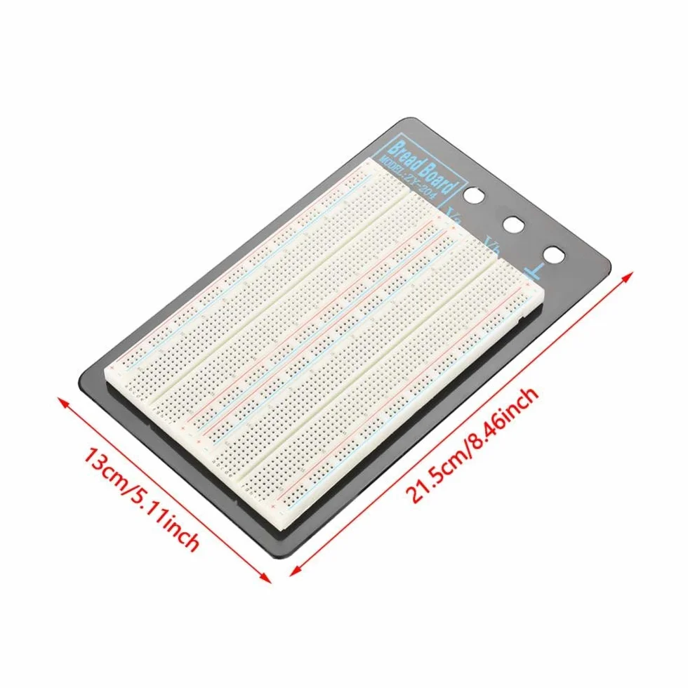 Hilitand Breadboard Bezszwowa deska do chleba 1660 Punkty Plug-in Otwory ABS, Test obwodu spawalniczego bez łóżka testowego