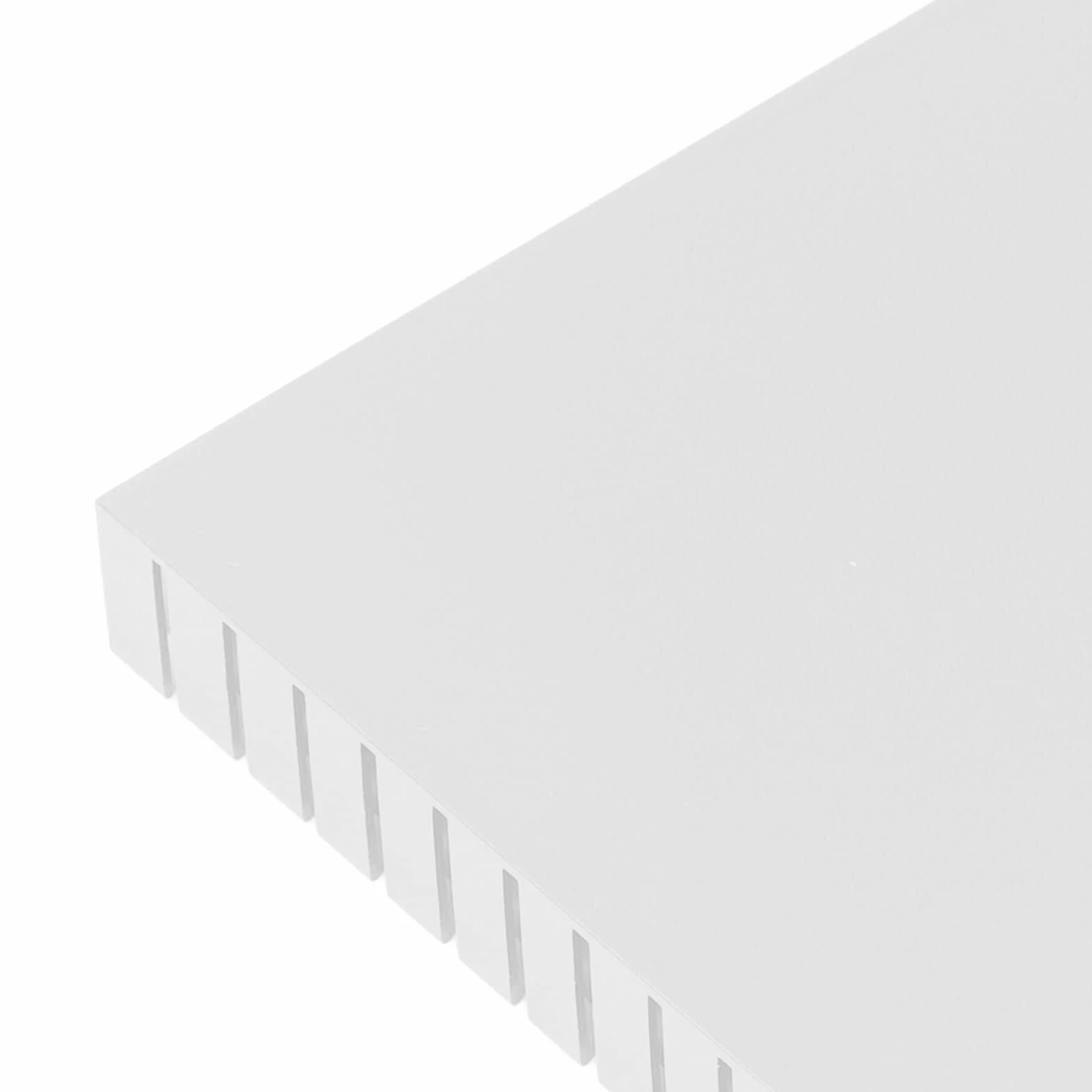 Aluminiowy radiator, uniwersalny mini 120 mm x 120 mm x 20 mm, moduł radiatora High Power do urządzeń półprzewodnikowych do CPU (biały)