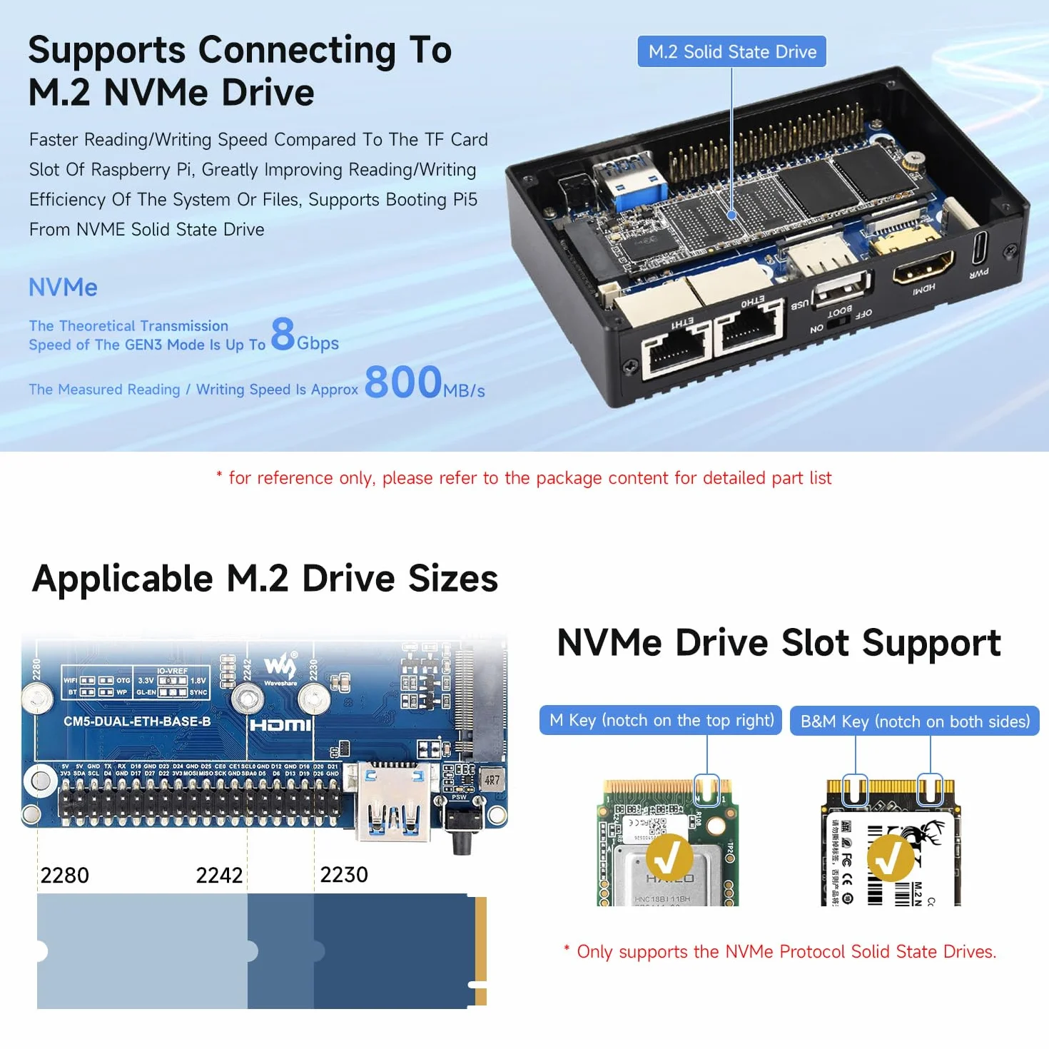 Waveshare CM5-DUAL-ETH-BOX-B, Gigabit/2.5G Dual Ethernet Mini-Computer (B) Based On Pi CM5(NOT Included), Dual RJ45 Ethernet Ports, Support 4K Display Output & Dual MIPI Interfaces