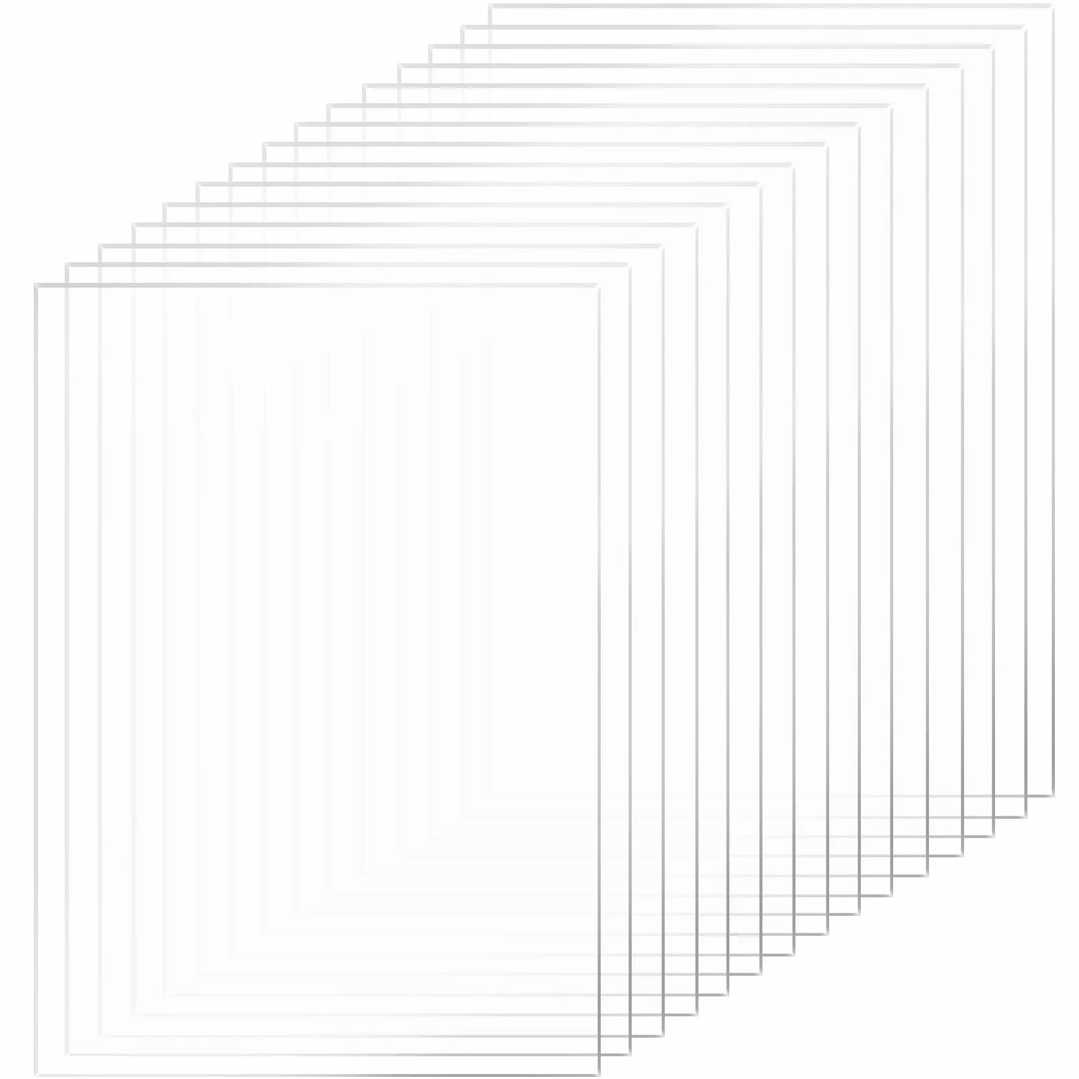 15 sztuk przezroczystych arkuszy z tworzywa akrylowego 15 x 20 cm, przezroczyste arkusze akrylowe o grubości 1 mm, przezroczysty arkusz szkła akrylowego do ramek na zdjęcia, malowanie
