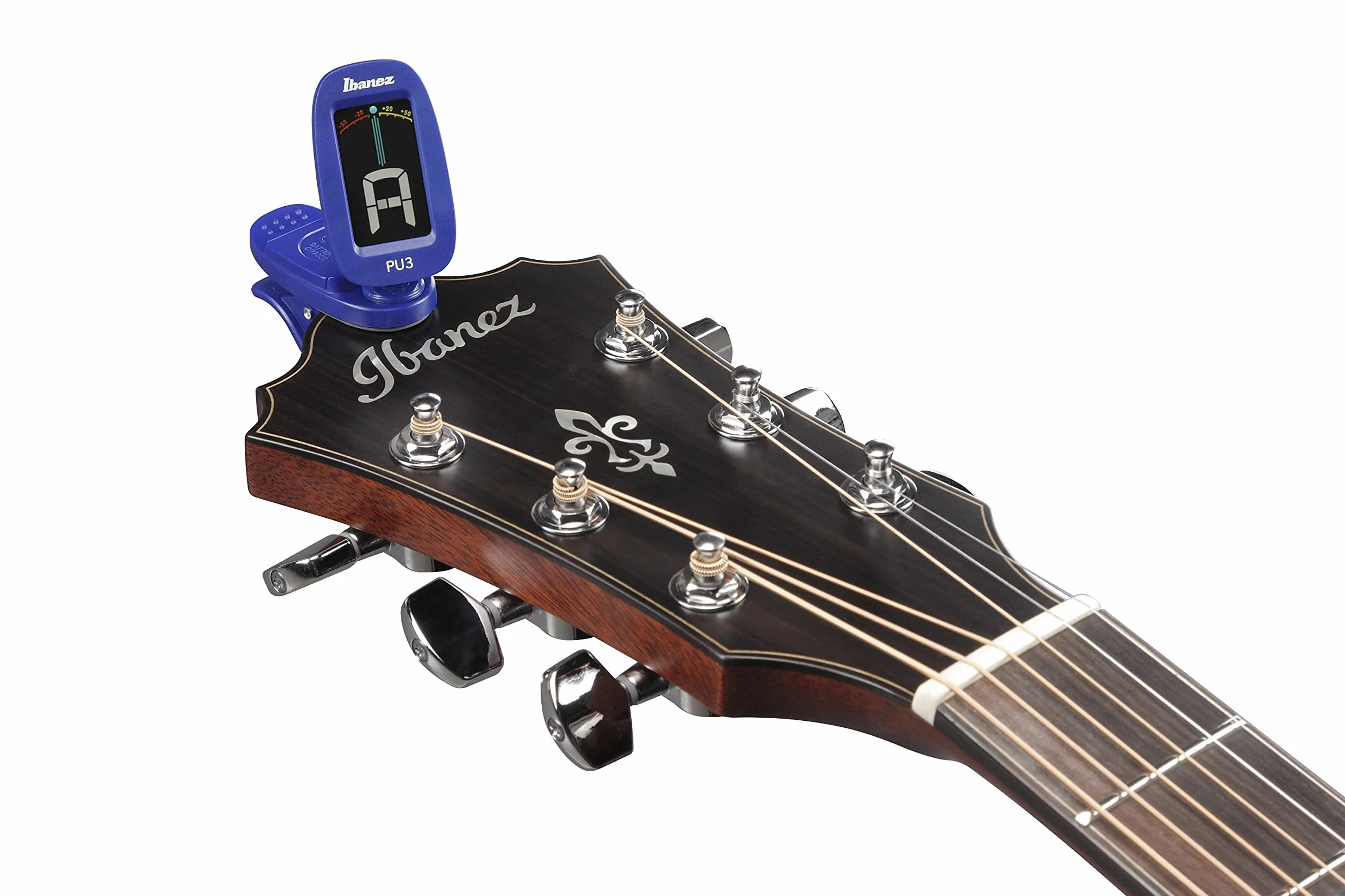 Ibanez PU3-BL Stroik Chromatyczny/Automatyczny z Klipsem, Niebieski