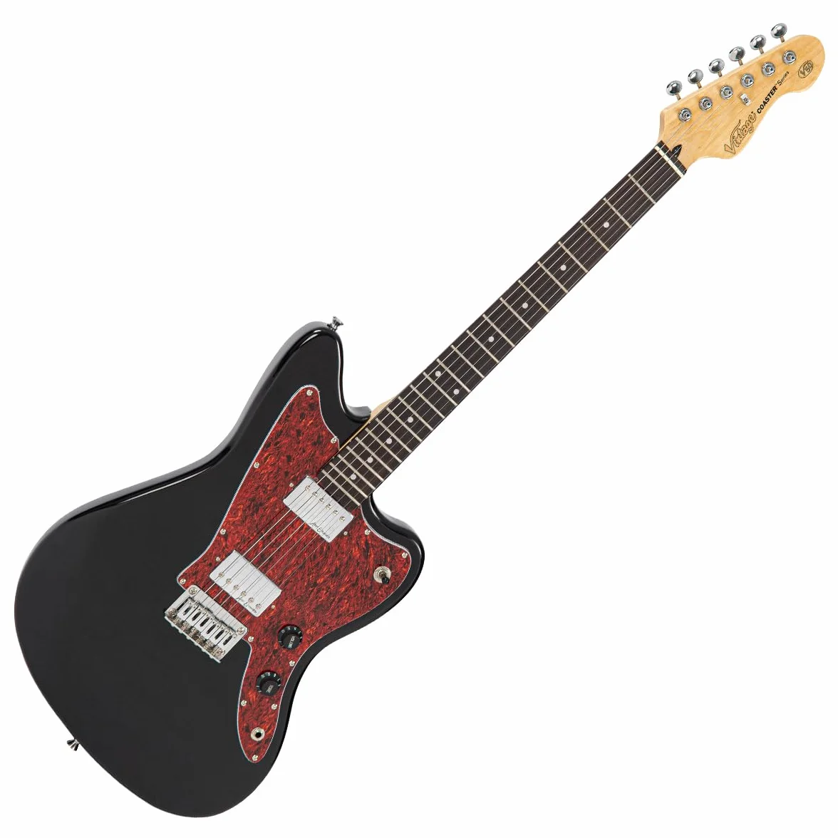VINTAGE V50 COASTER SERIES GITARA ELEKTRYCZNA - CZARNA BŁYSZCZĄCA