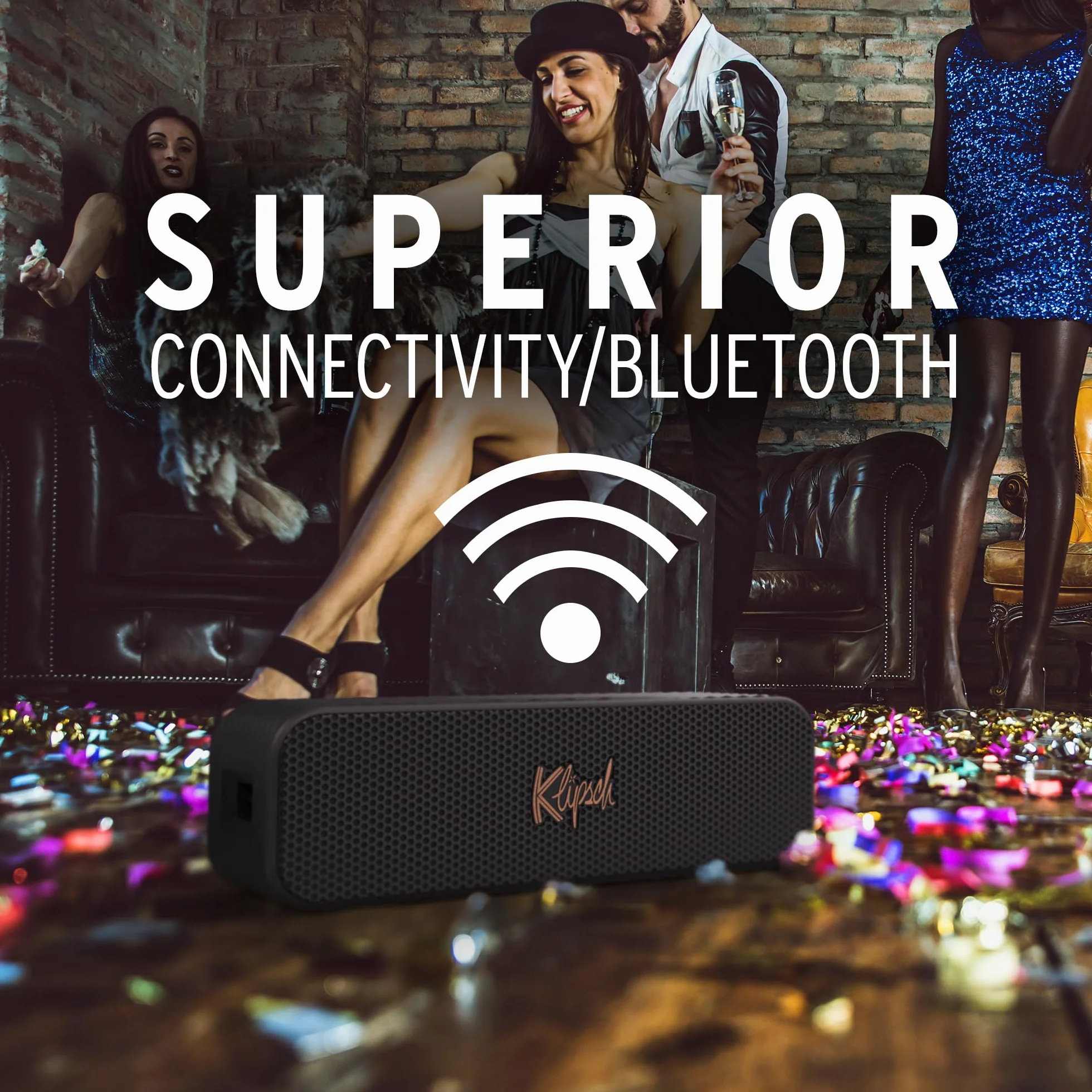 Klipsch Detroit, przenośny głośnik bluetooth, czarny
