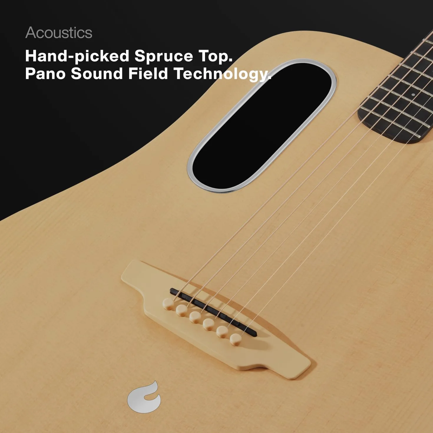 LAVA ME 4 świerkowa elektryczna gitara akustyczna z systemem FreeBoost 2.0, inteligentna gitara z idealną torbą, kabel do transmisji danych, klucz prętowy kratownicy, obsługuje Bluetooth 2,4 GHz / 5G