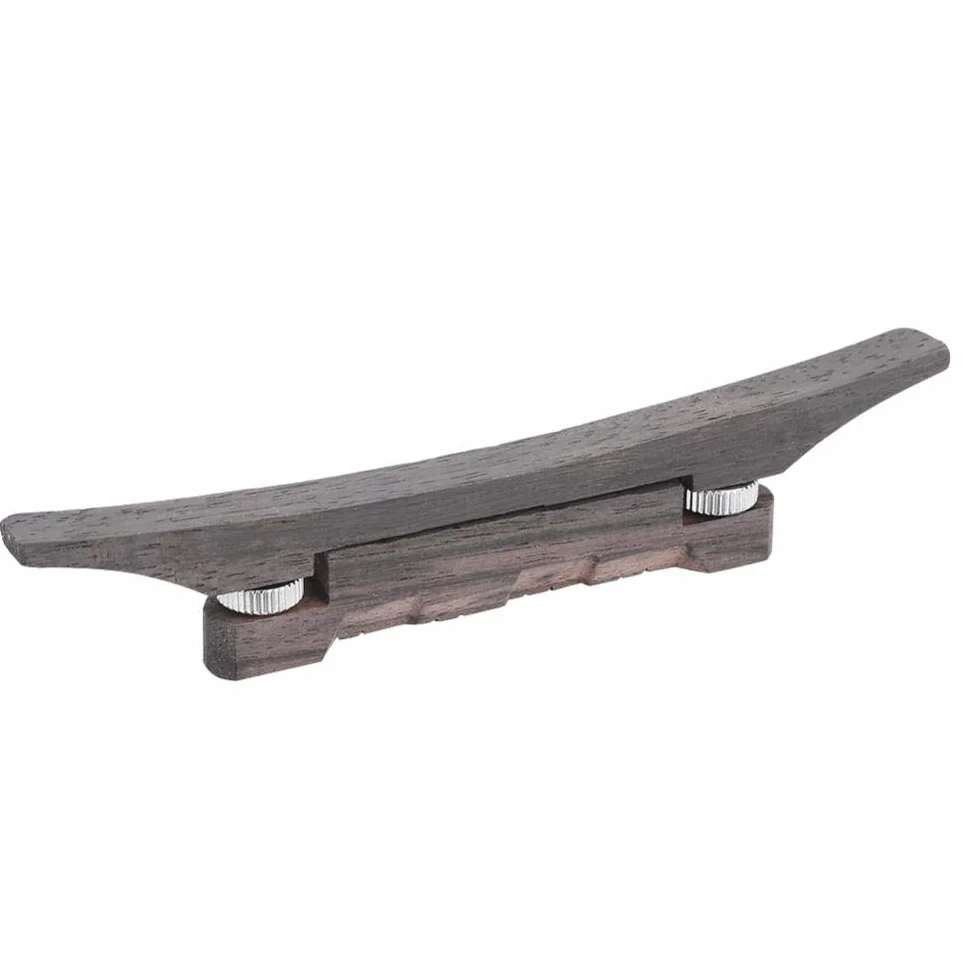 Alomejor Rosewood Mandolina String Bridge Profesjonalny most mandolinowy regulowany kompensowany mostek wysokości do części mandoliny