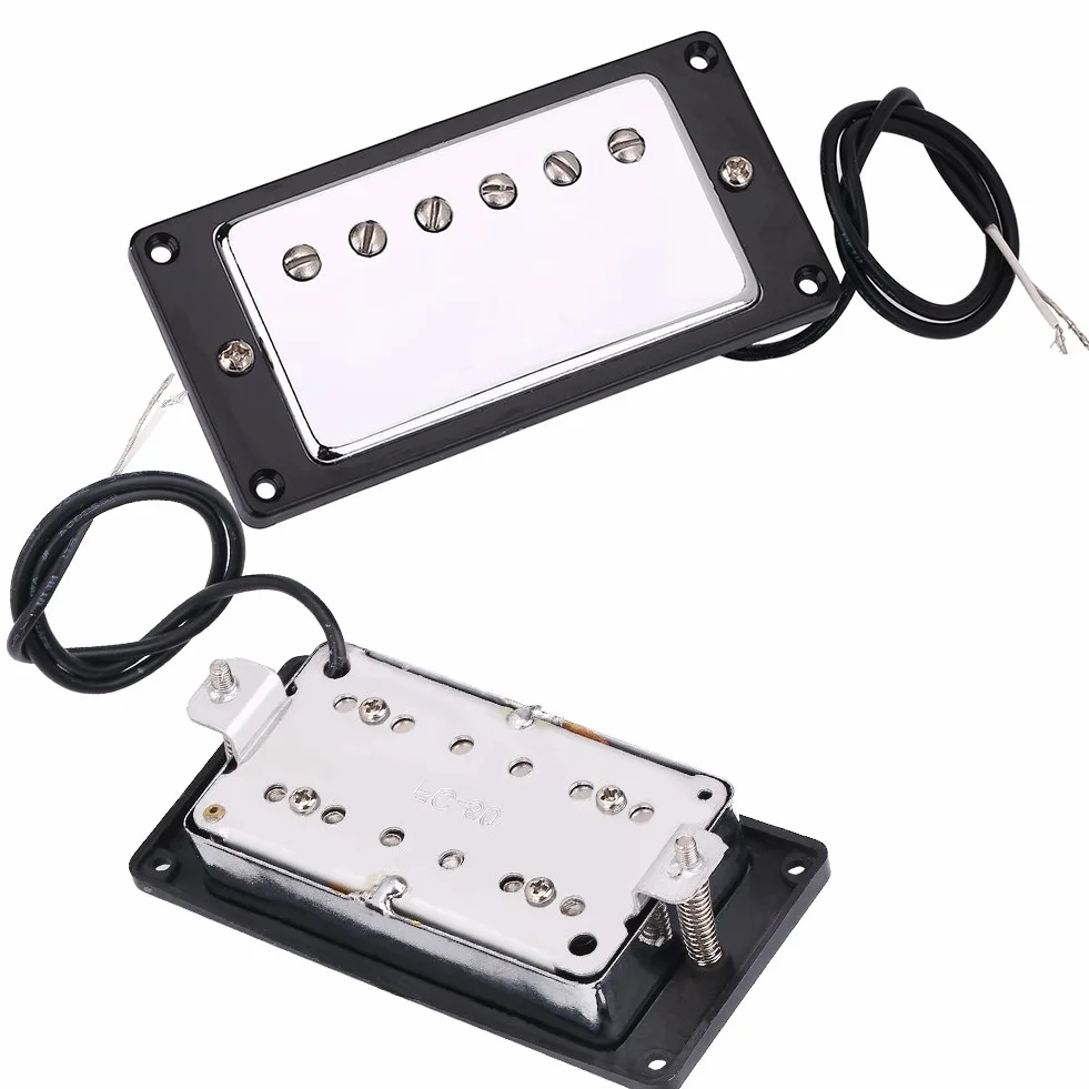 Chromowane metalowe przetworniki gitarowe z rękojeścią i mostkiem do gitar elektrycznych LP