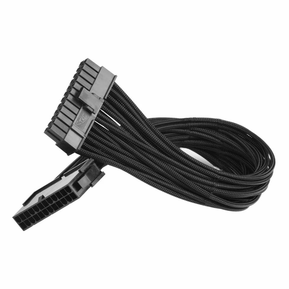 J&D ATX 24-pinowy kabel przedłużający zasilacza płyty głównej, 12 cali