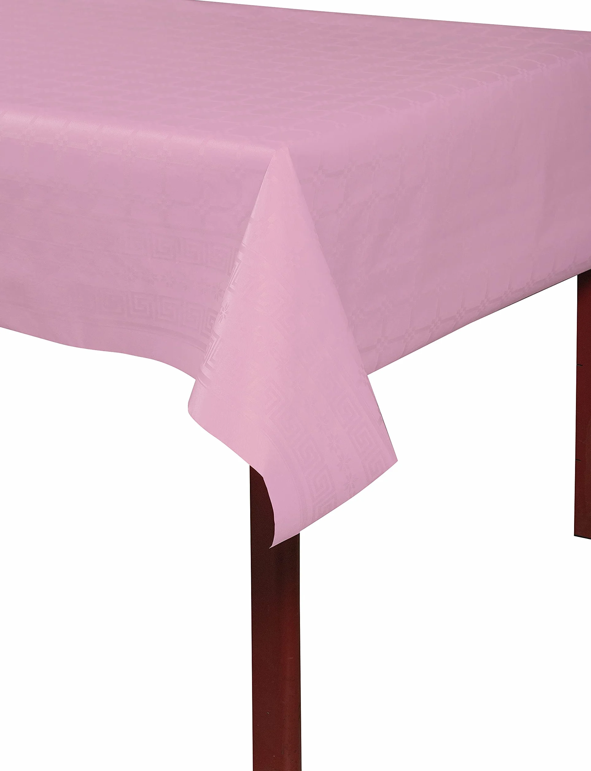 Pro Nappe R482586I Profesjonalny obrus ze wzorem papieru damaszkowego w rolce 25m długości x 1,18m szerokości jednorazowy, uniwersalny szykowny i klasyczny nakrycie stołu 1 sztuka kolor pudrowy róż