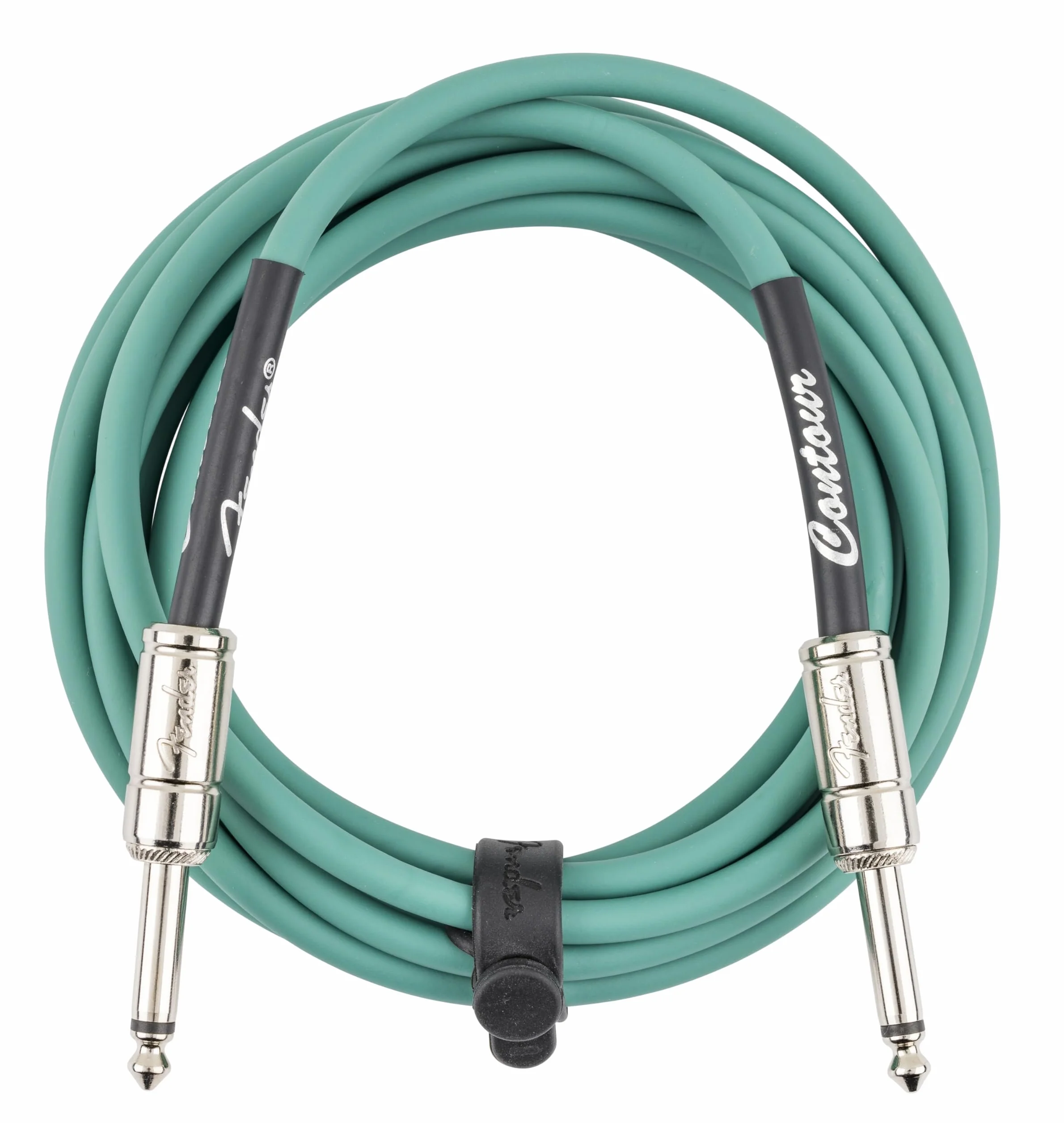 Fender Kabel do instrumentów konturowych, kabel gitarowy, akcesoria gitarowe, prosty/prosty, zielony Sherwood, 3 m
