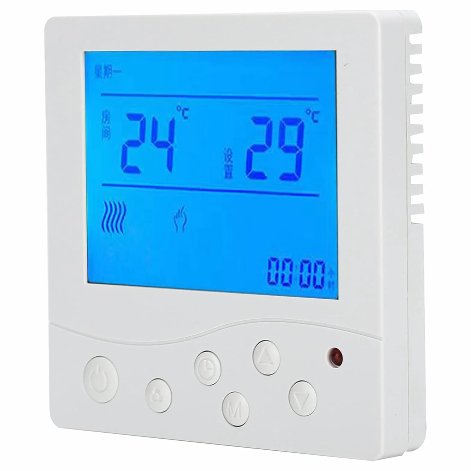 Cyfrowy Termostat Naścienny Regulator Temperatury Ac220V Wyświetlacz Lcd Ogrzewanie Wodne Panel Sterowania Temperaturą Ogrzewania Podłogowego 5-4,Termostat
