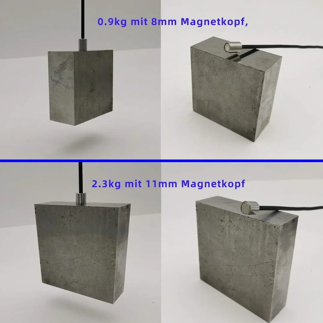 VASTOOLS Elastyczny podnośnik magnetyczny 2 sztuki, 0,9 kg i 2,3 kg, 66 cm elastyczny magnes