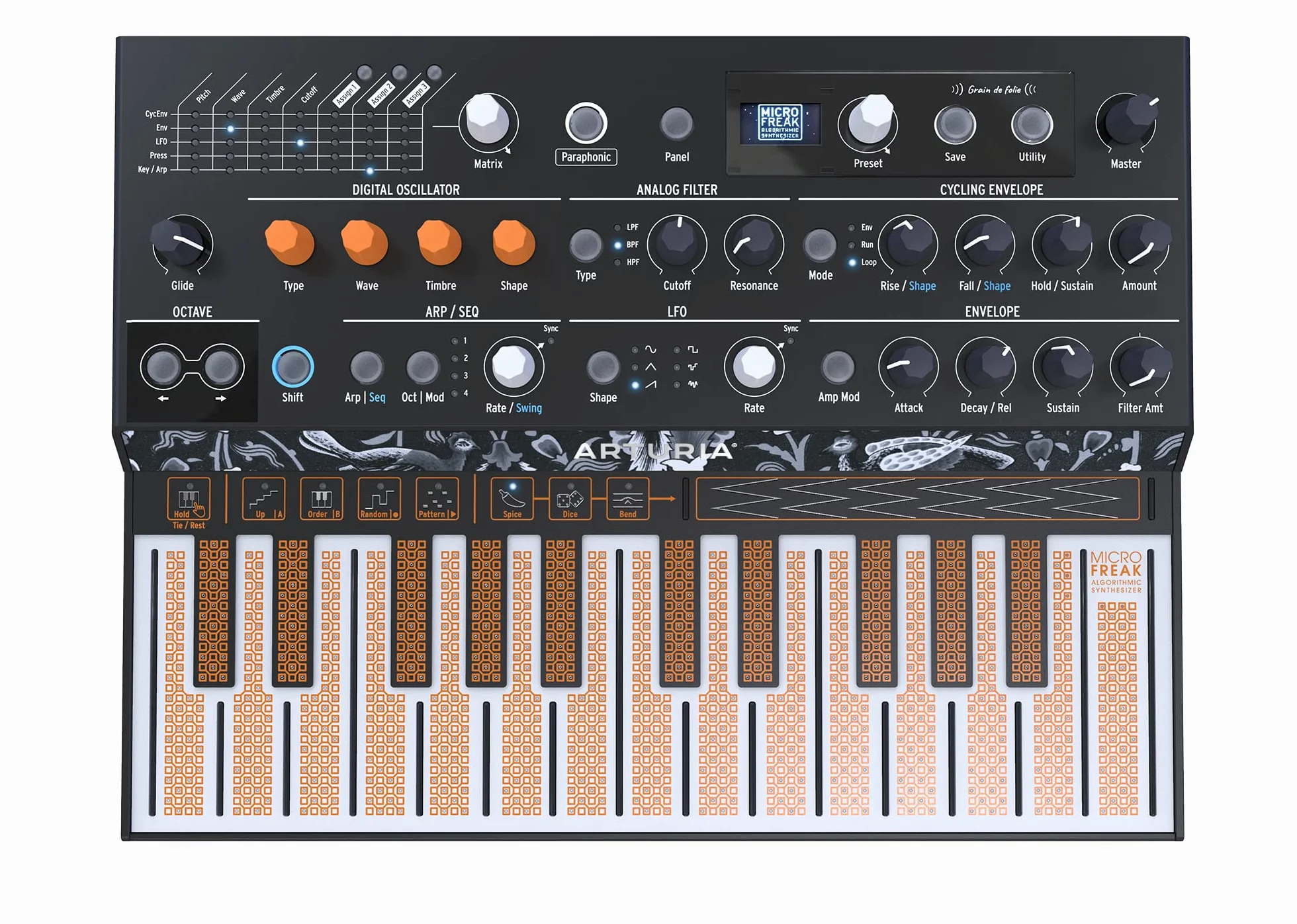 Arturia Microfreak Syntezator Niebieski 25 klawiszy