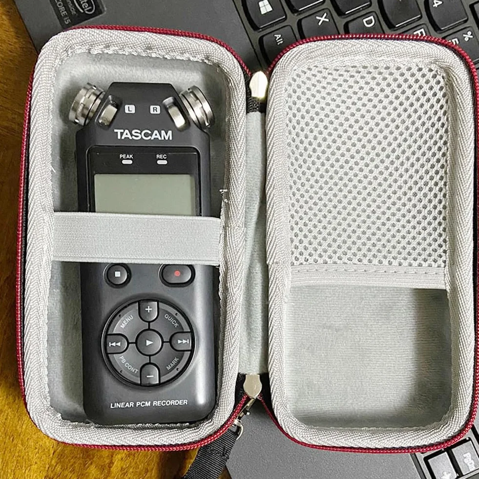 EVA torba podróżna do TASCAM DR-05/DR-07 przenośny rejestrator cyfrowy z kieszenią siatkową