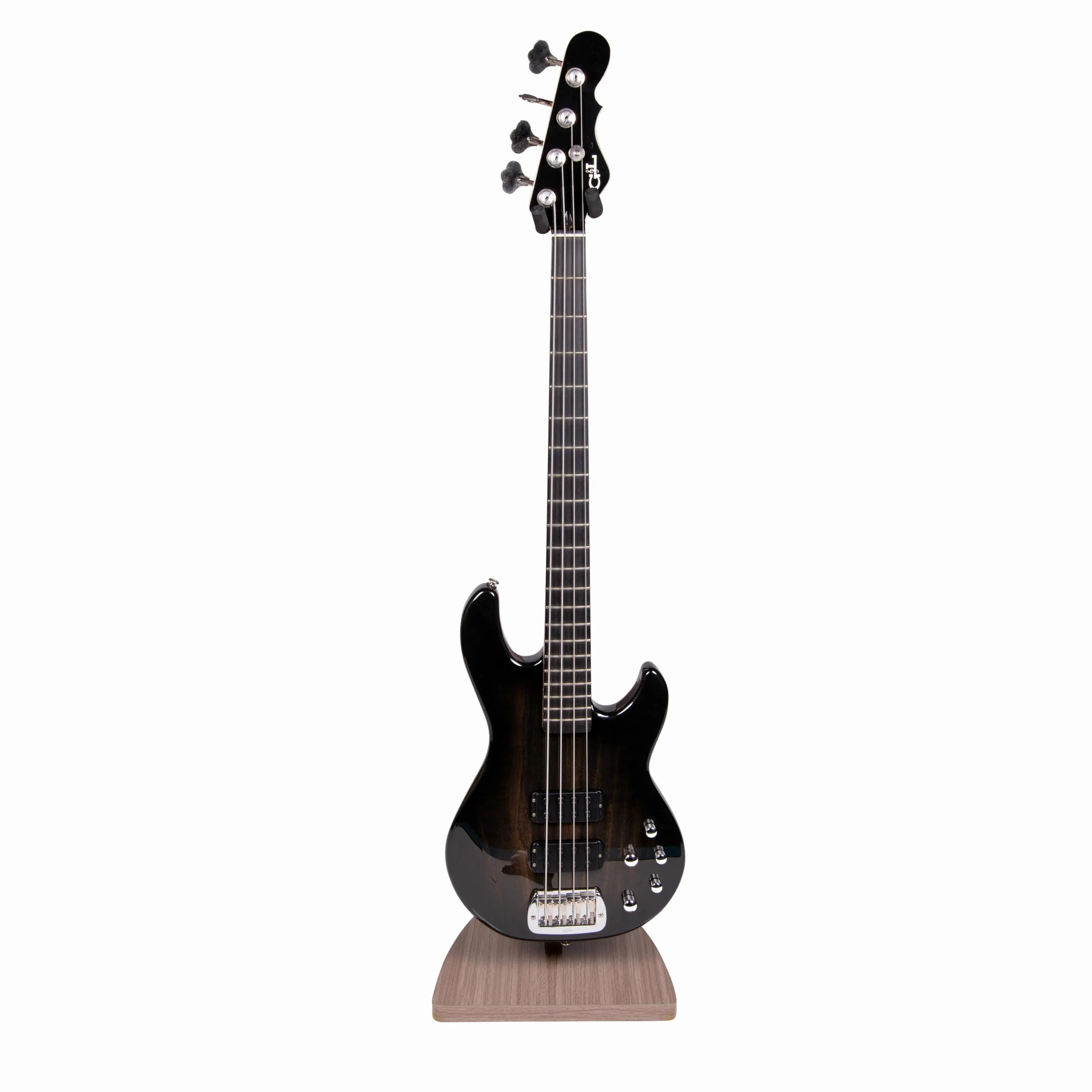 Gator Frameworks Stojak na gitarę Elite Series szary wykończenie antyczne drewno (GFW-ELITEGTRHNGSTD-DGRY)