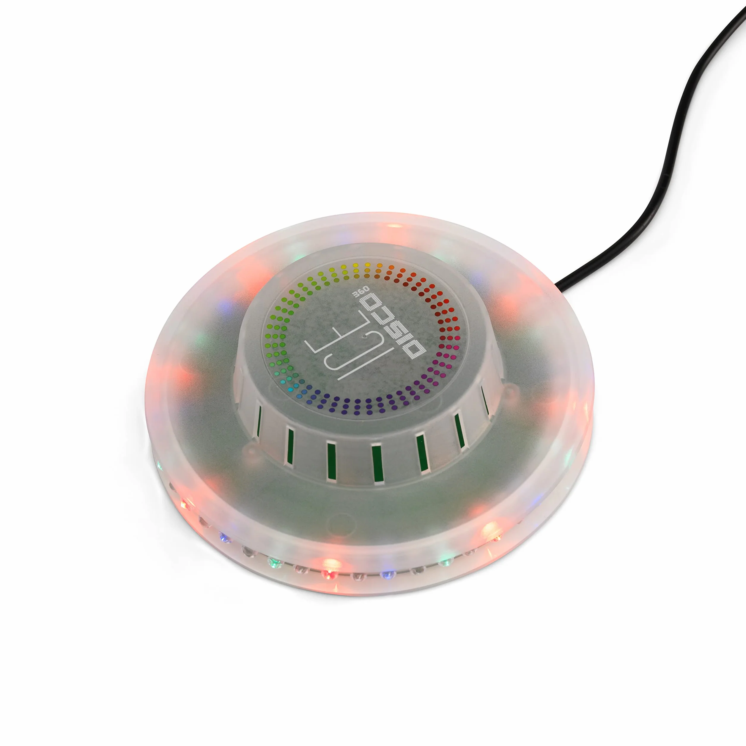 RED5 Disco 360 Ice – zmieniające kolor LED dźwięk reaktywne przenośne światło dyskotekowe