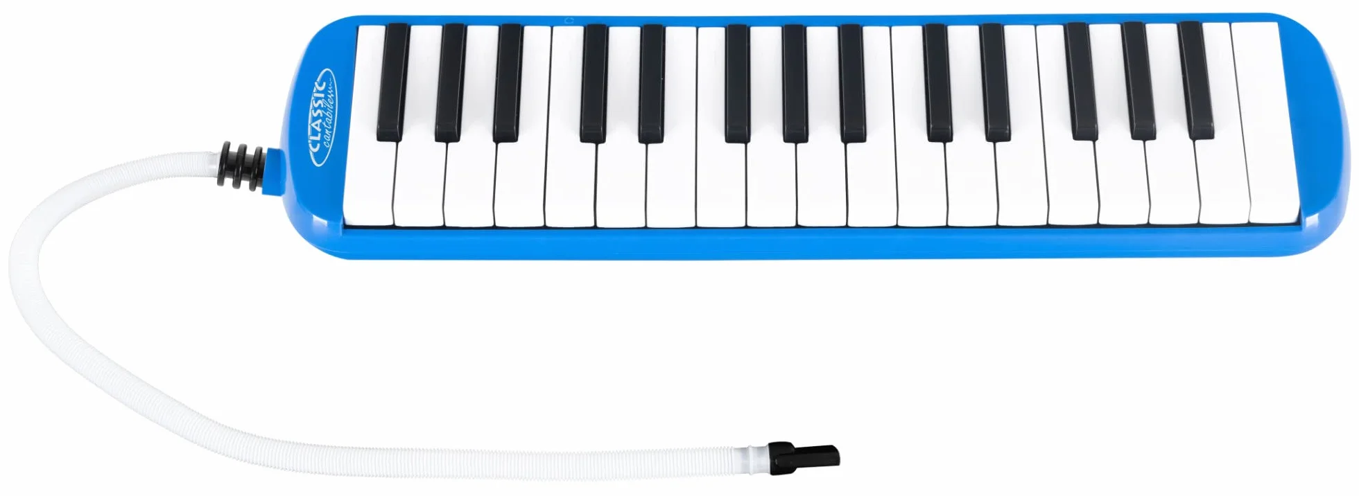Classic Cantabile FML-32 BU Melodica 32 klawisze fa-do³, broszura 5 utworów dla dzieci, naklejki, etui, ustnik, wąż ustnik, kolor niebieski.