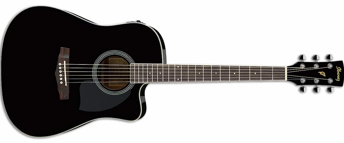 Ibanez PF15ECE-BK Black - Gitara akustyczna