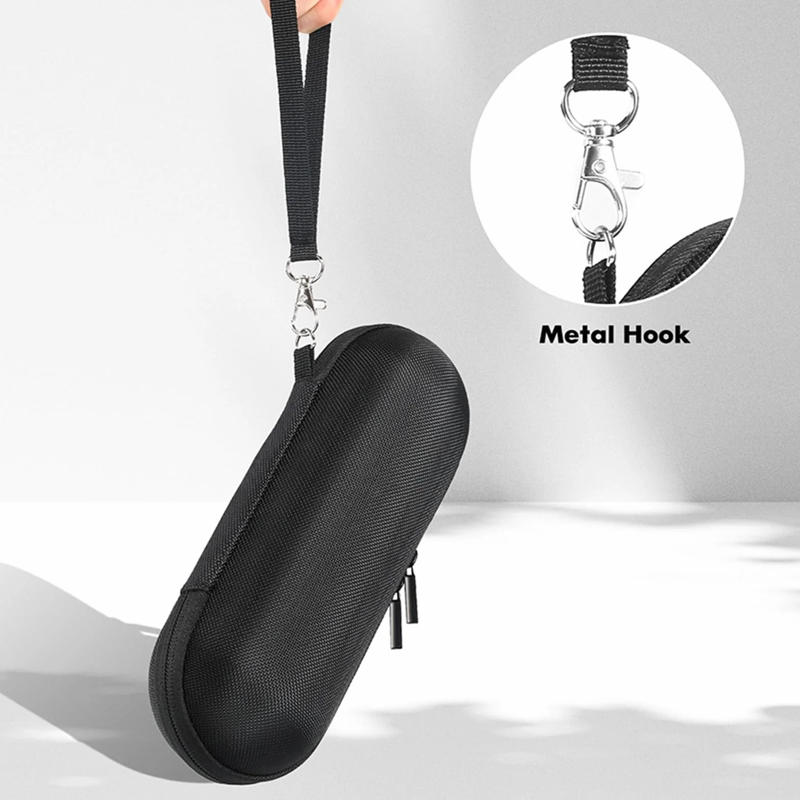 HUAYUWA Twardy futerał podróżny kompatybilny z Beats Pill, przenośny bezprzewodowy głośnik akcesoria organizer etui ochronne torba do przechowywania (tylko etui)
