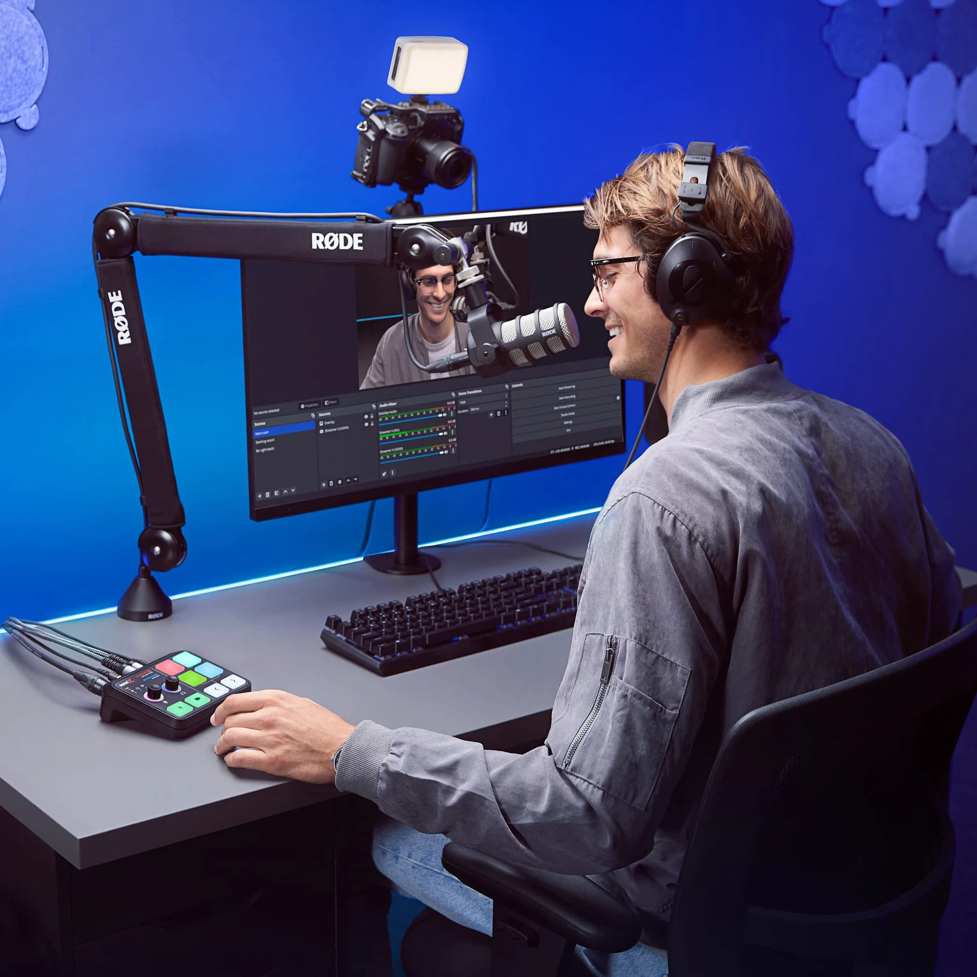 RØDE Streamer X Profesjonalny zintegrowany interfejs audio i karta przechwytująca wideo 4K z połączeniem XLR, HDMI i TRRS dla streamingu, gier i tworzenia treści