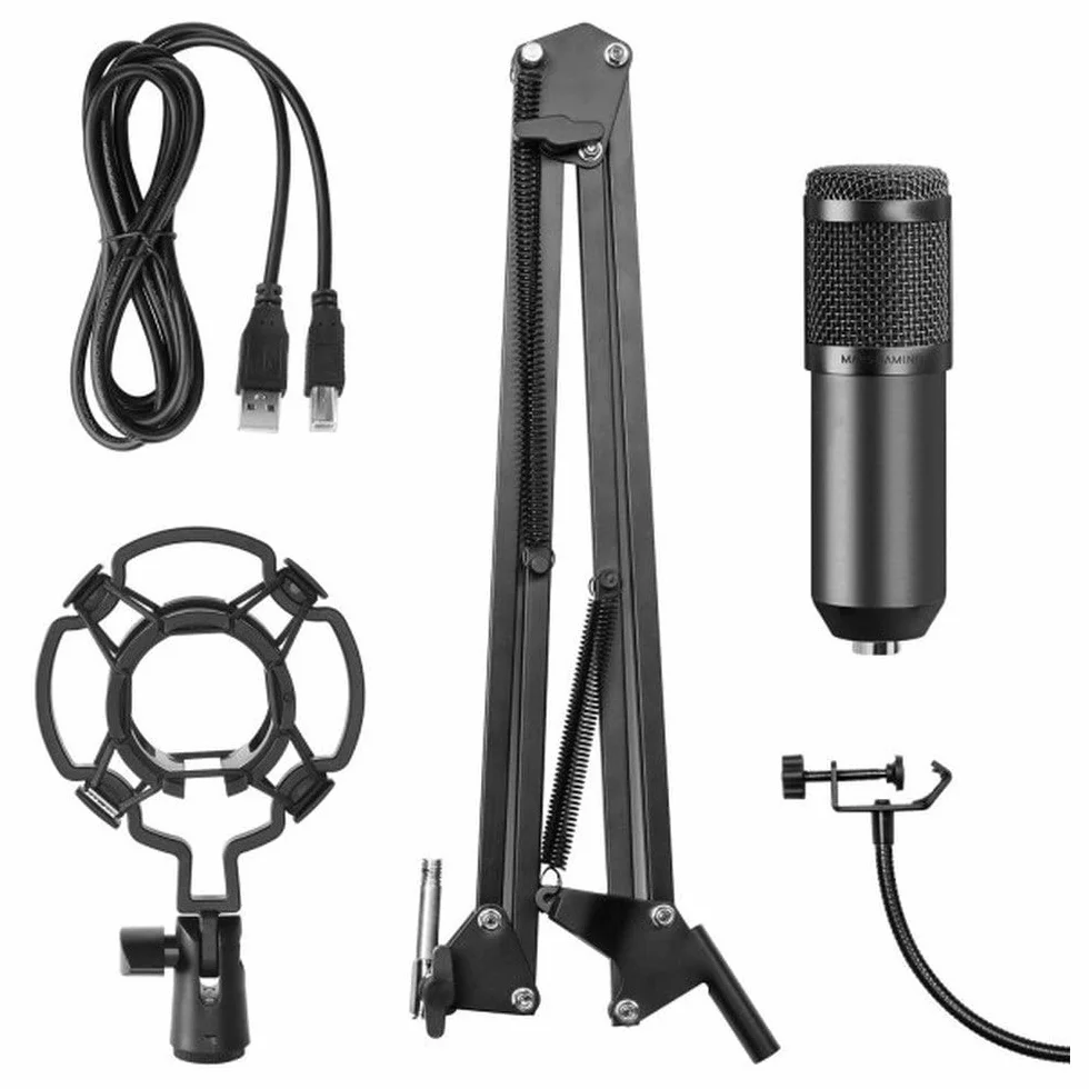 Mars Gaming MMICPRO, mikrofon USB do komputera, kondensator, strumieniowanie ultra-wysokiej rozdzielczości, ASMR, czarny