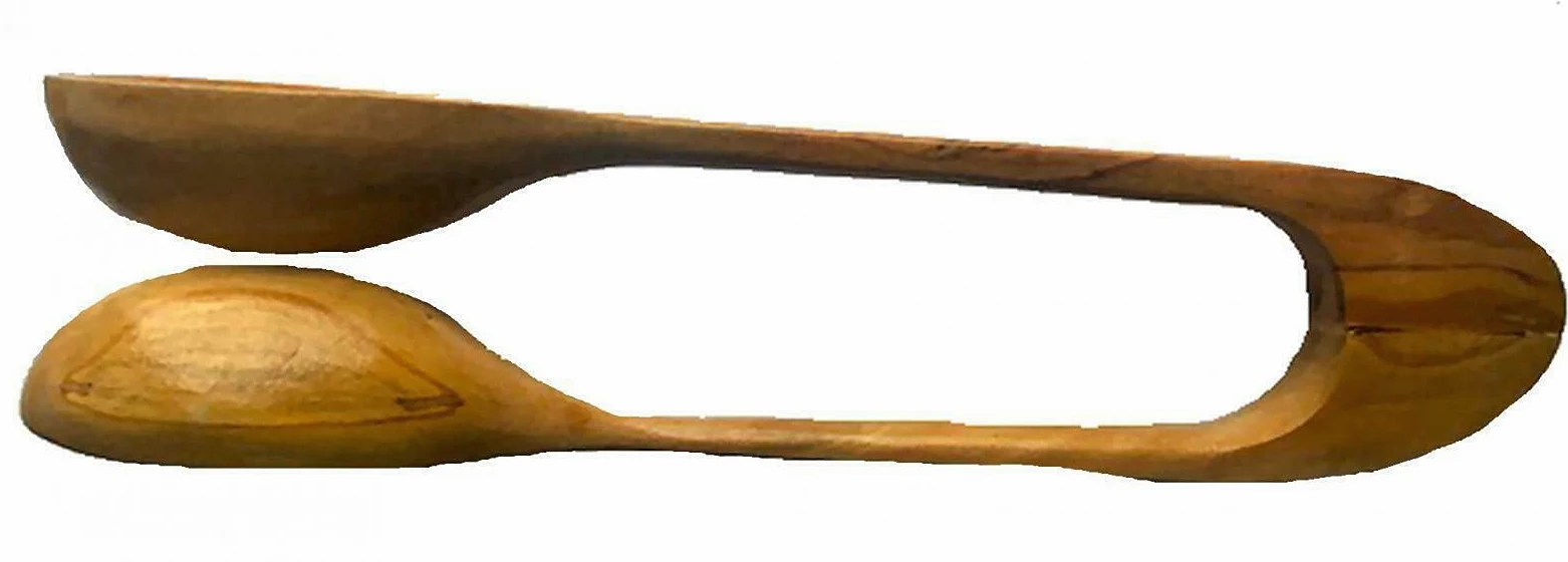 Terrapin Trading Ltd Etyczne muzyczne drewniane łyżki tradycyjny instrument perkusyjny bęben ludowy maraka