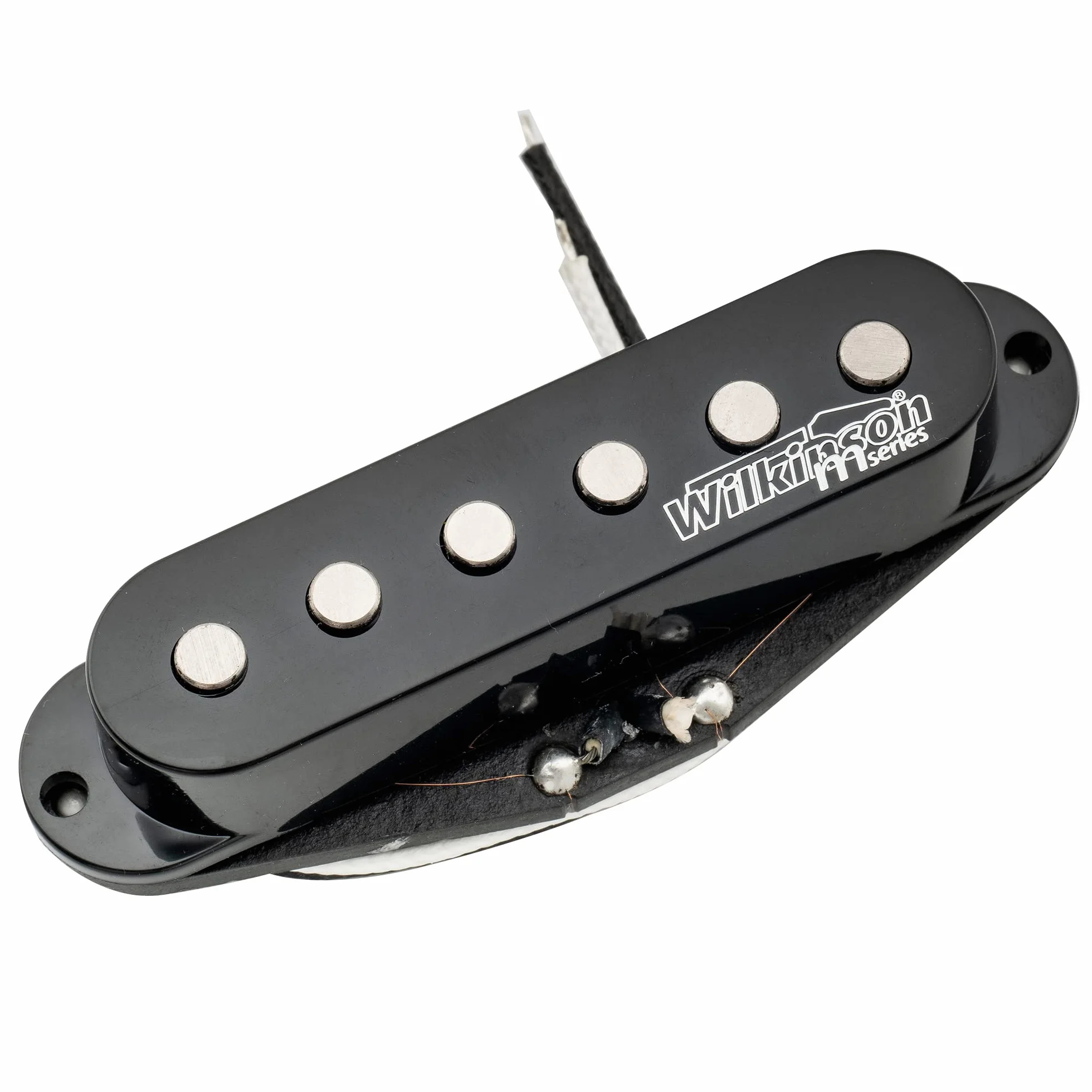 Wilkinson Seria M High Output Alnico 5 Przetwornik Single Coil Strat Neck do Gitary Elektrycznej Stratocaster, Czarny