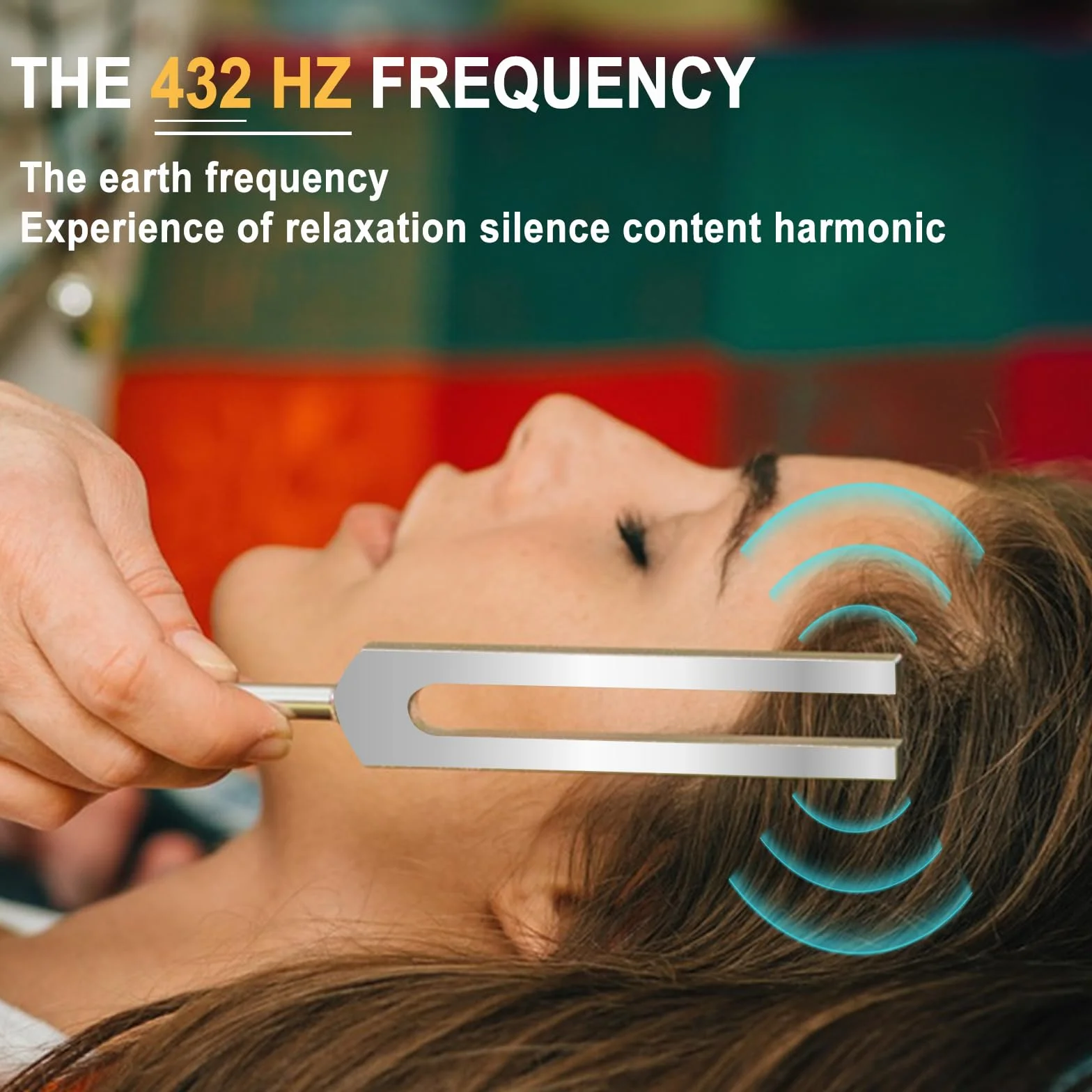Solfeggio zestaw widełek do strojenia 432 Hz 10 sztuk z pudełkiem na prezent