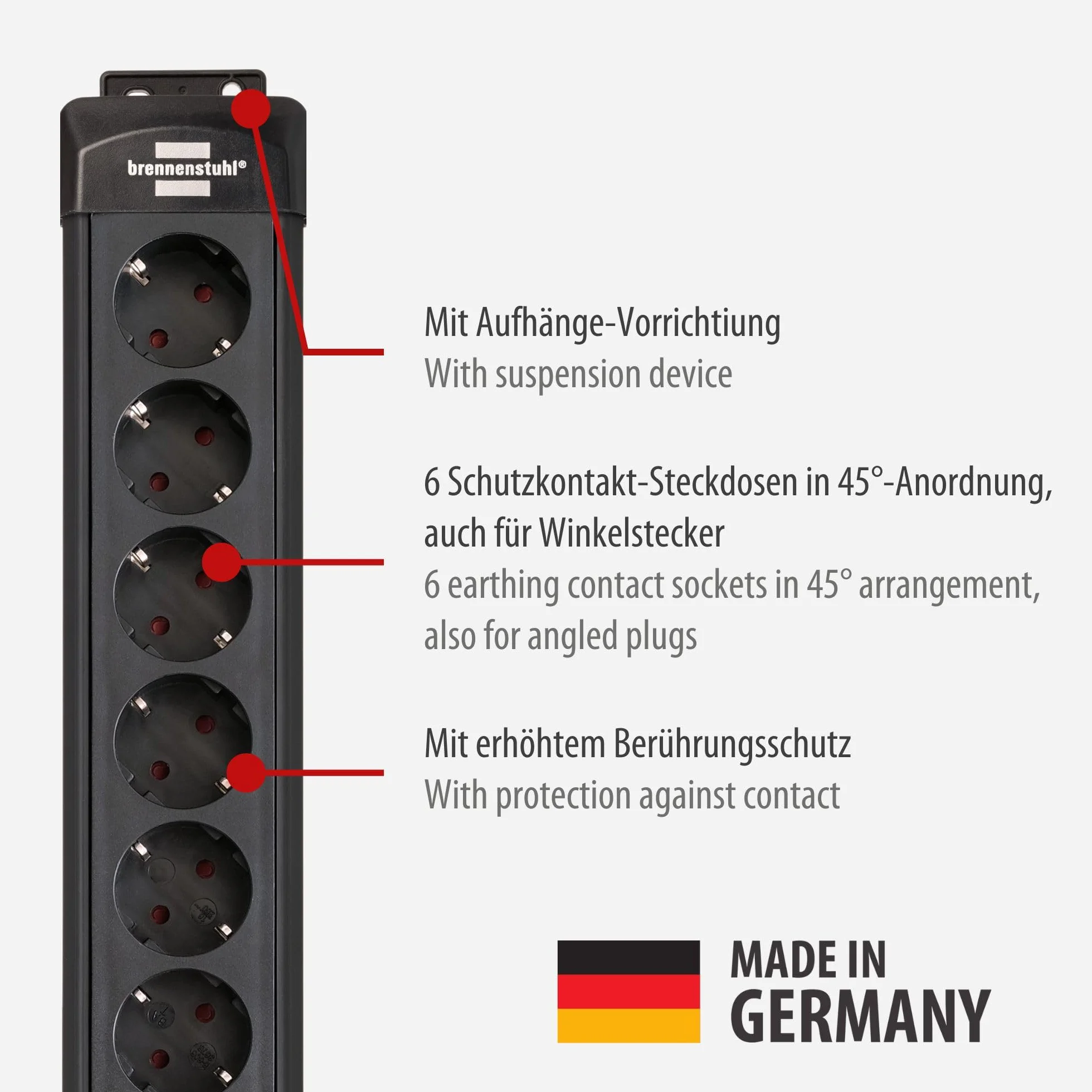 Brennenstuhl Premium-Line 26.000 A 6-fach Ü bk 1,8 m