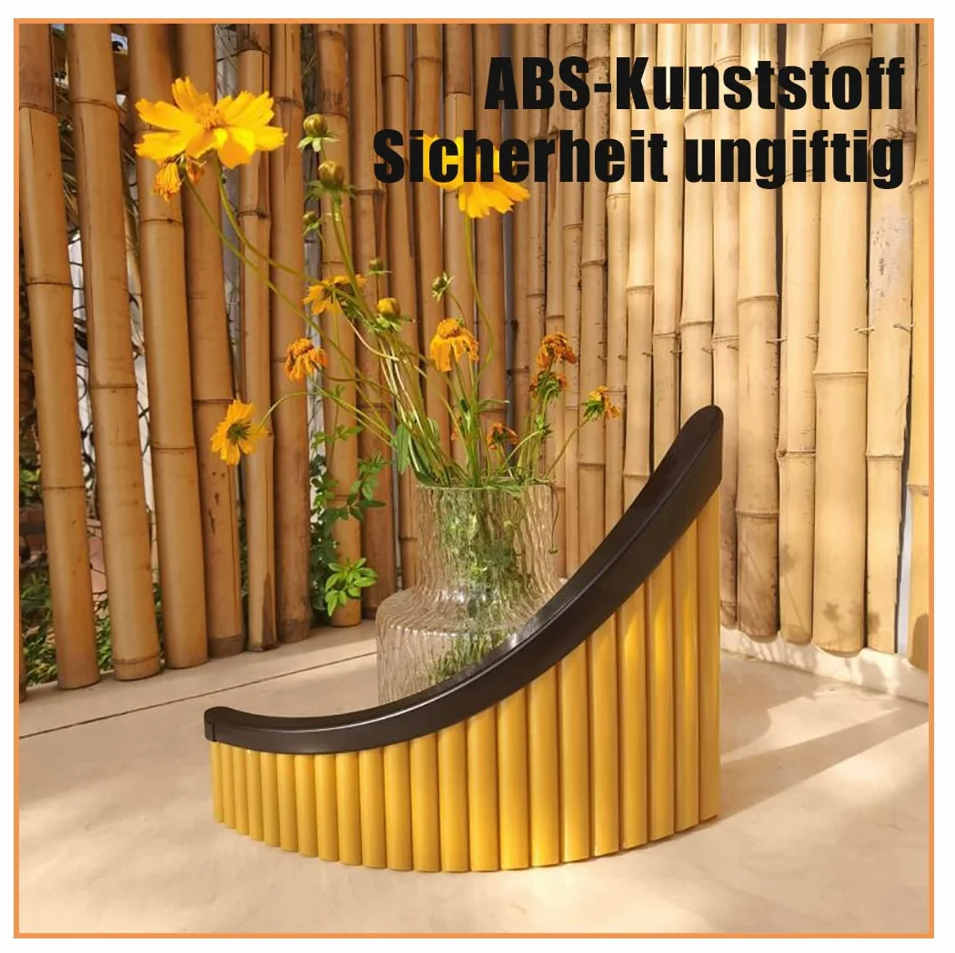 Panflute z podstawą G Key ABS Plastic Romania Pan Flute Music Instrument Tunable Panpipes