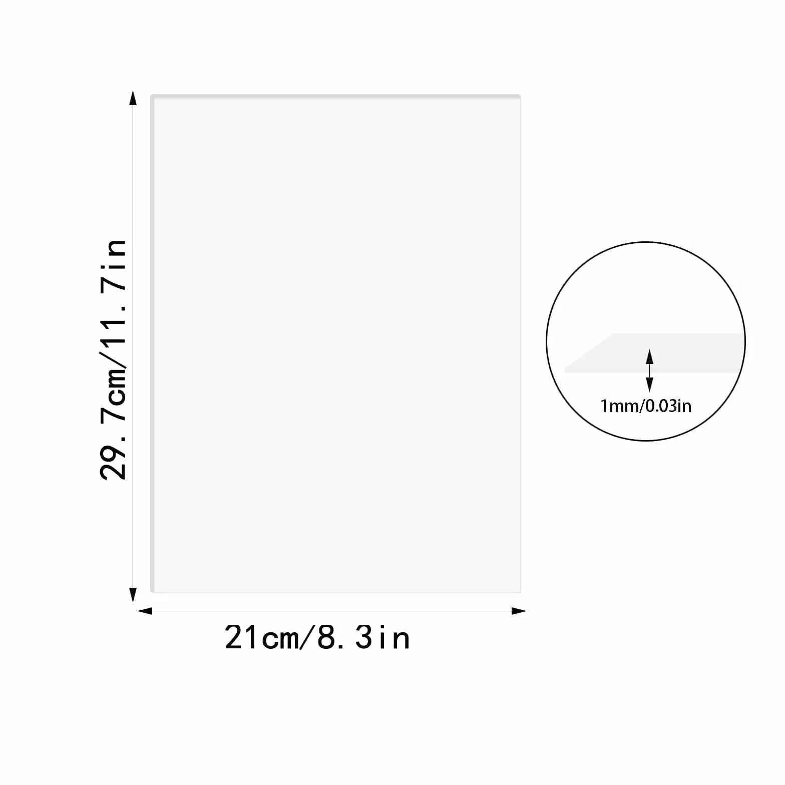 3 przezroczyste płyty akrylowe z tworzywa sztucznego, 297 x 210 x 1 mm, możliwość przycięcia, przezroczyste płyty ze szkła akrylowego, dekoracji domu, na wyświetlacz, ramki na zdjęcia, obrazy