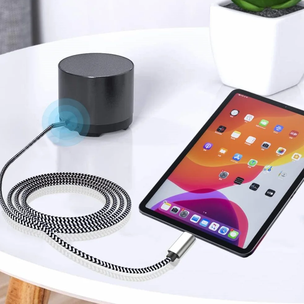 Kabel AUX do USB C - kabel audio Aux Jack, samochodowy kabel stereo ze słuchawkami typu C do 3,5 mm, podwójny kabel audio, kabel AUX kompatybilny z tabletem iPhone