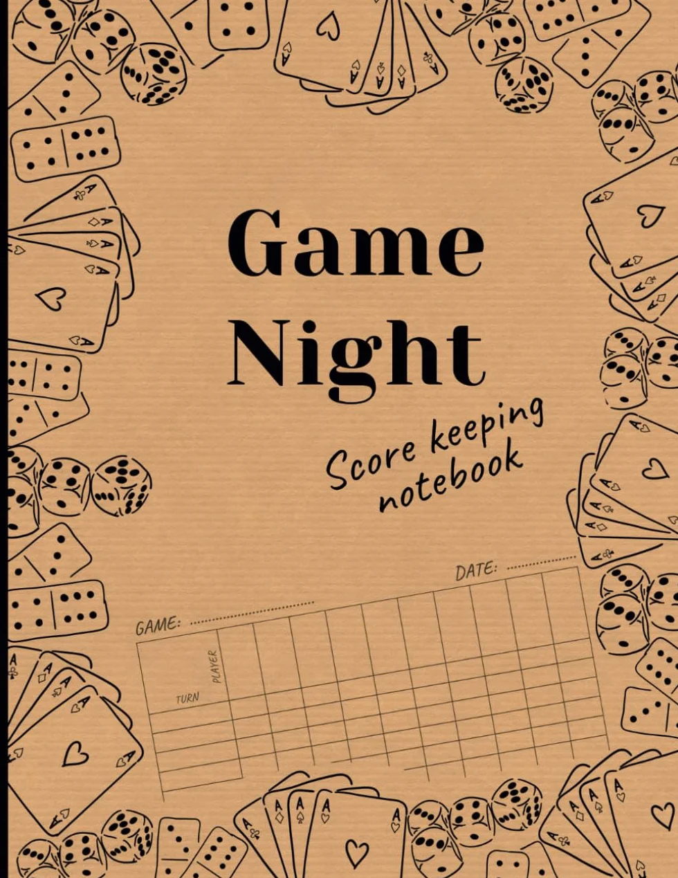 Game Night Score Keeping Notebook: Score Sheets | Score Pads | Gaming Log Book For Many Family Games