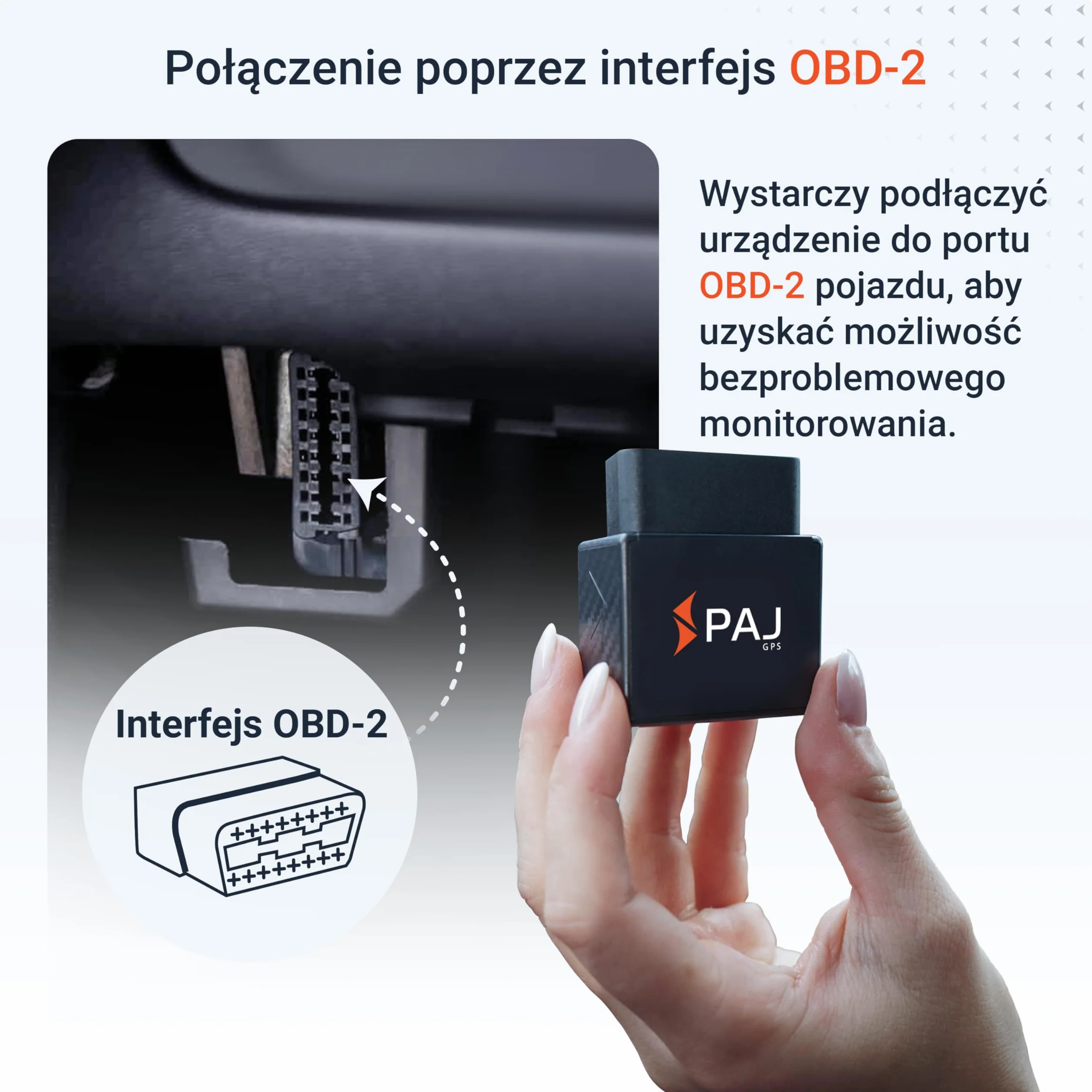 PAJ Car OBD Finder 2.0 4G Lokalizator GPS OBD2 Do Samochodu Dostawczego Ciężarówki – Stałe Zasilanie Przez OBD – Śledzenie Na Żywo Aplikacja Alarm Wibracji Przekroczenie Prędkości