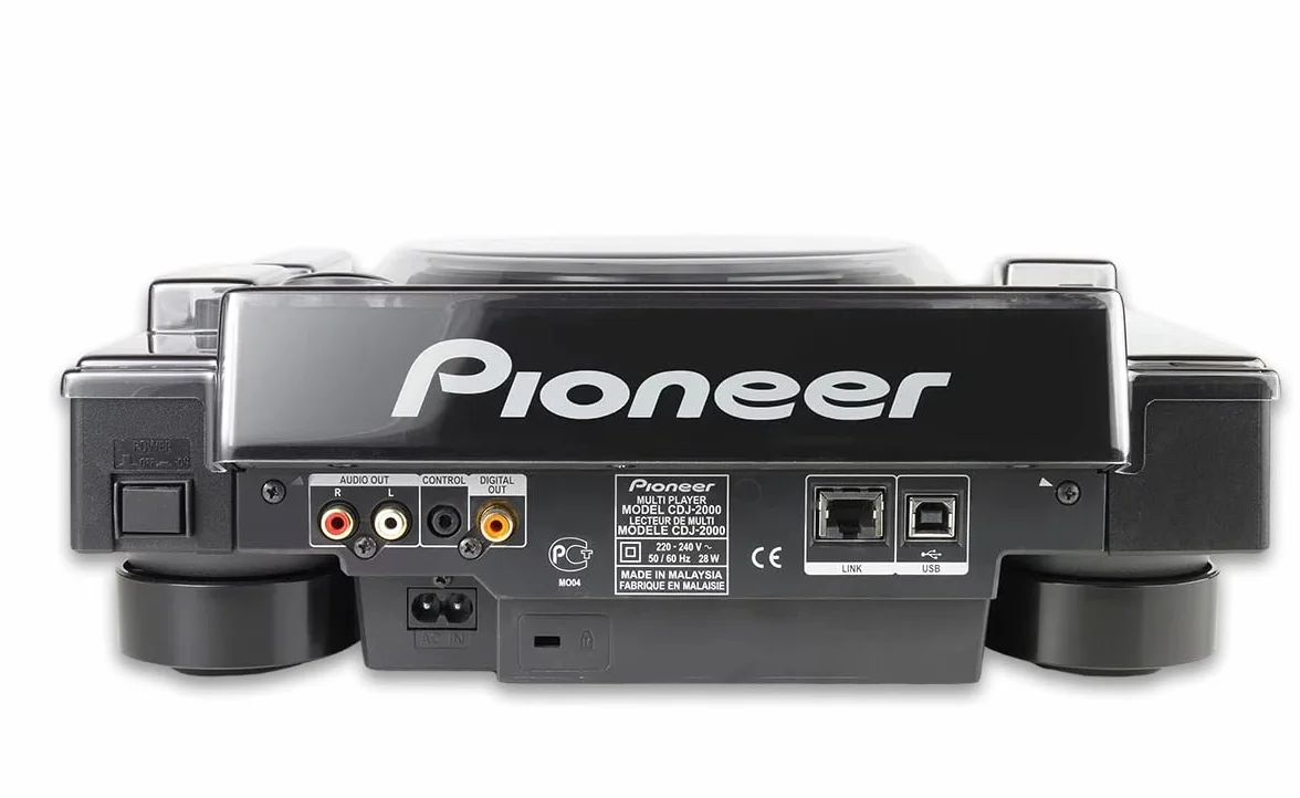 Decksaver Cover for Pioneer CDJ-2000 NEXUS, including Faceplate, compatible with DJ Equipment