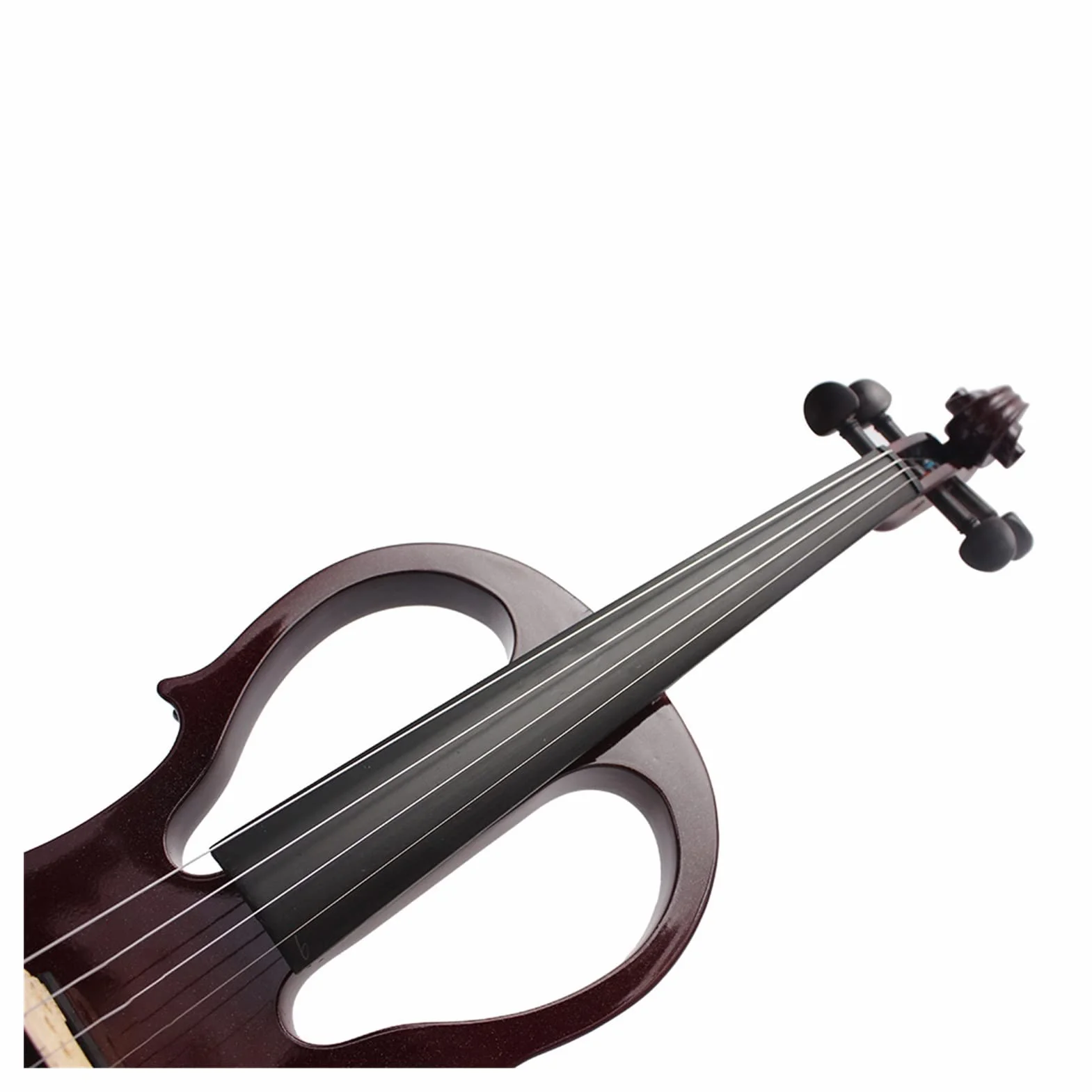 4/4 Elektryczne Ciche Skrzypce Dwustronne Instrument Strunowy Z Akcesoriami Case Cable Skrzypce