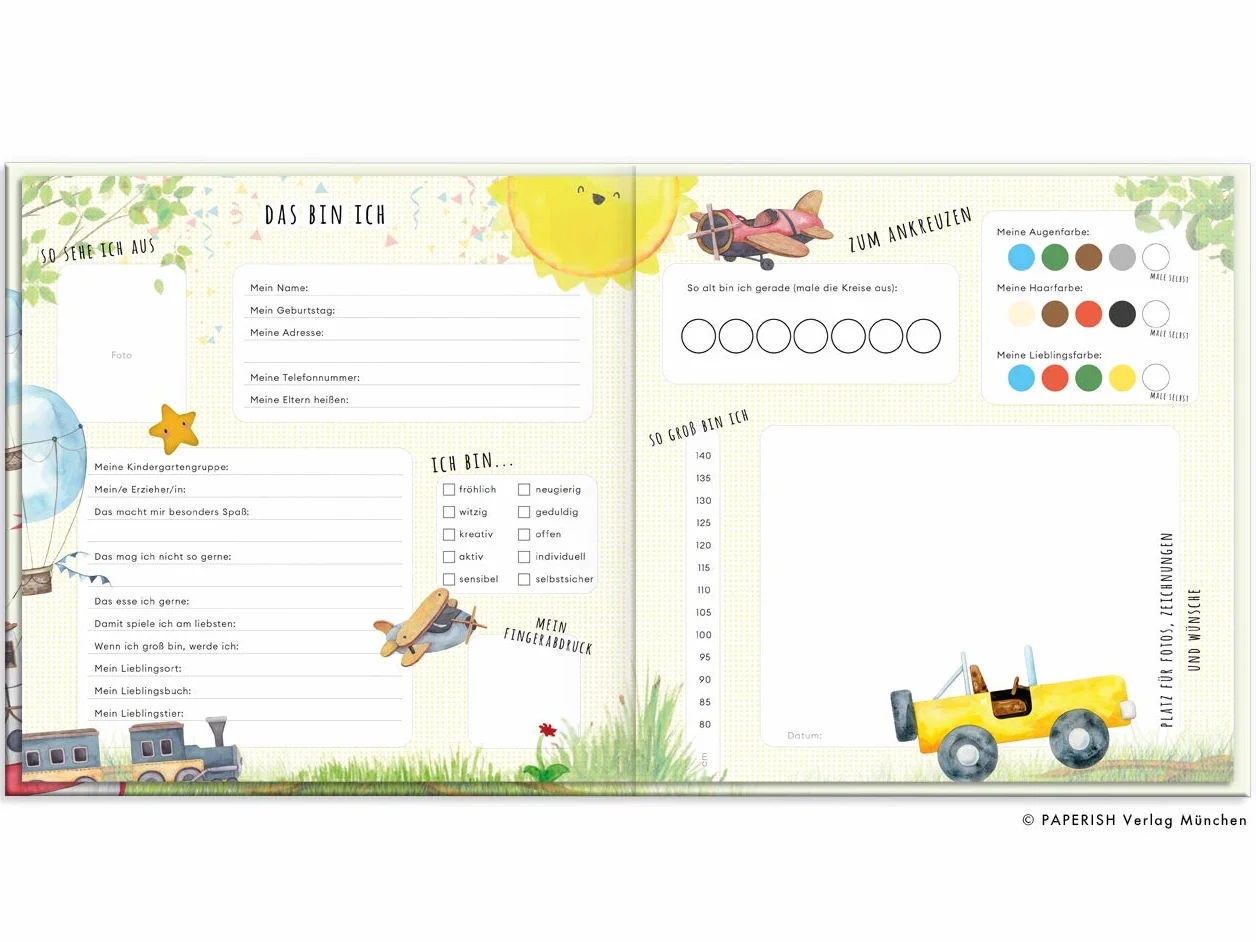 Kindergartenfreunde - FAHRZEUGE: ein Album für meine ersten Freunde (Freundebuch Kindergarten 3 Jahre)