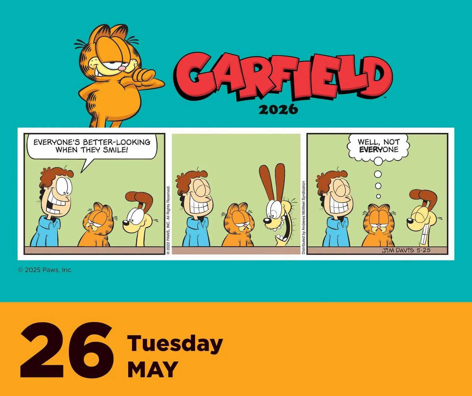 Garfield 2026 Day-to-Day Calendar: Original Andrews McMeel-Tagesabreißkalender [Kalendar]