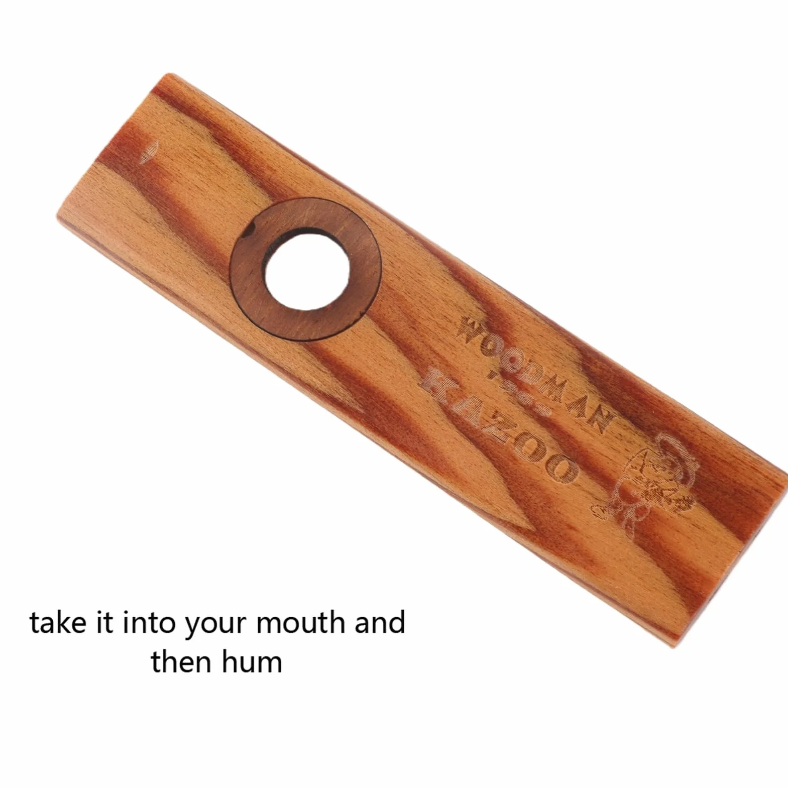 Alomejor Kazoo vintage drewniane ukulele partner harmonijka kazoo dla dzieci i początkujących ludzi brzęczenie piosenka instrument muzyczny
