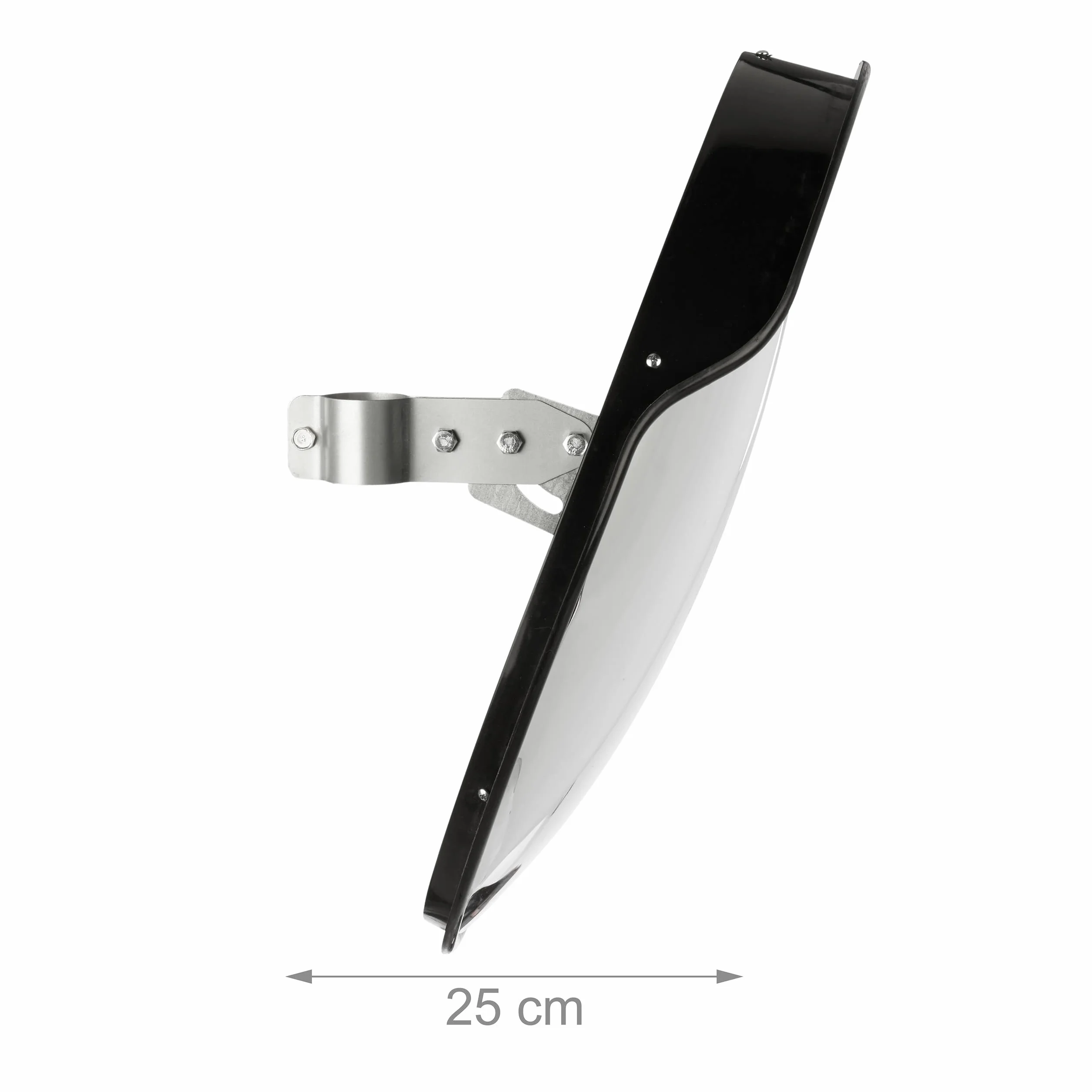 Lustro drogowe Relaxdays 45 cm, profesjonalne, odporne na warunki atmosferyczne, nietłukące, z uchwytem, czarne