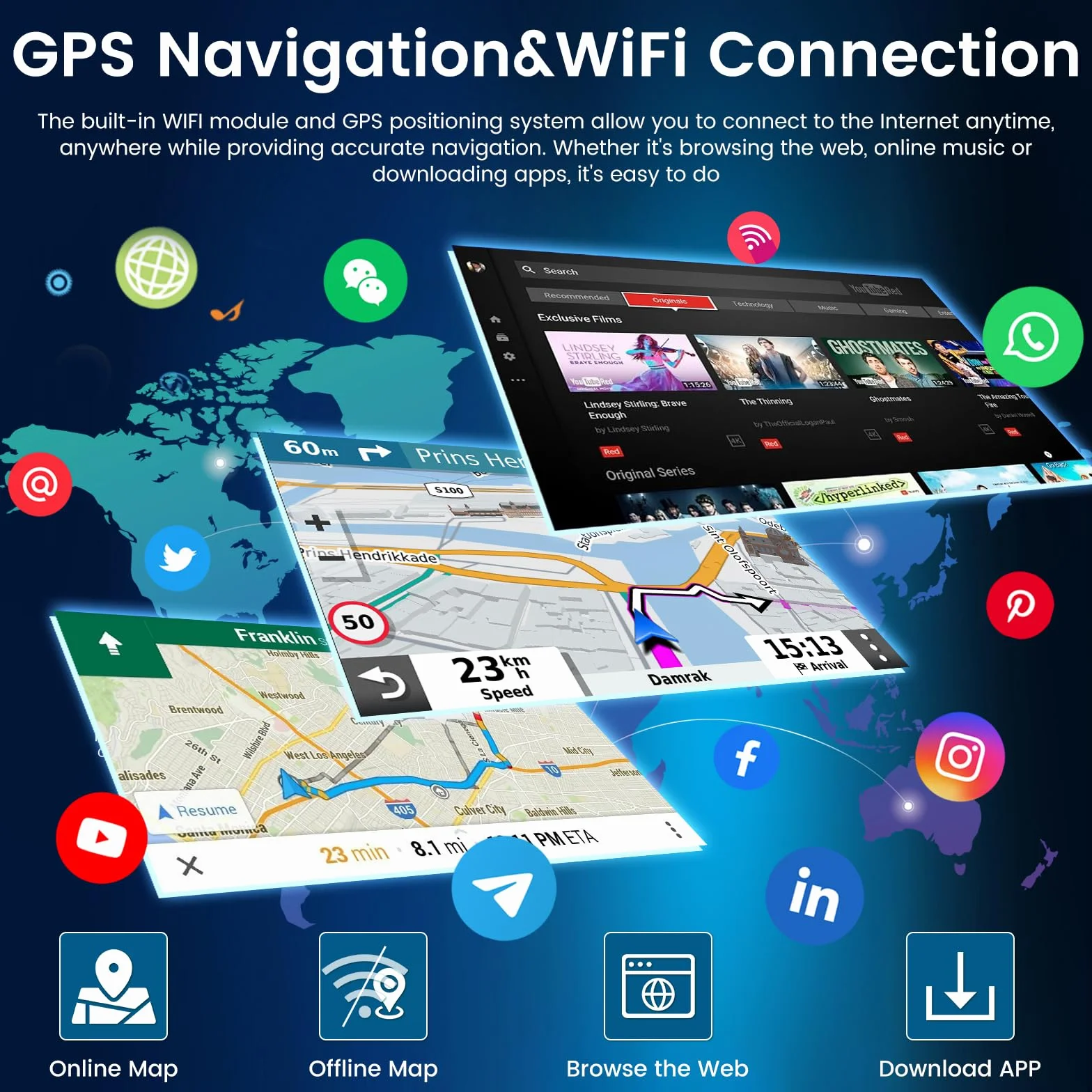 NHOPEEW Radio samochodowe 4 + 64 G do BMW X3 E83 2004-2012 - 9 cali radio samochodowe z systemem Android z bezprzewodowym Carplay i Android Auto - Mirror Link 32EQ DSP Split-Screen + kamera cofania i