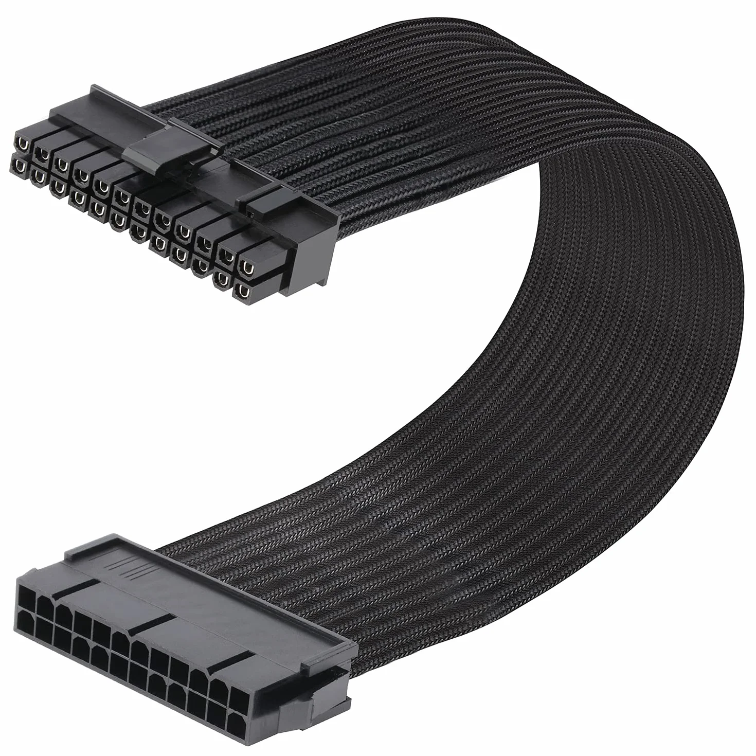 J&D ATX 24-pinowy kabel przedłużający zasilacza płyty głównej, 12 cali