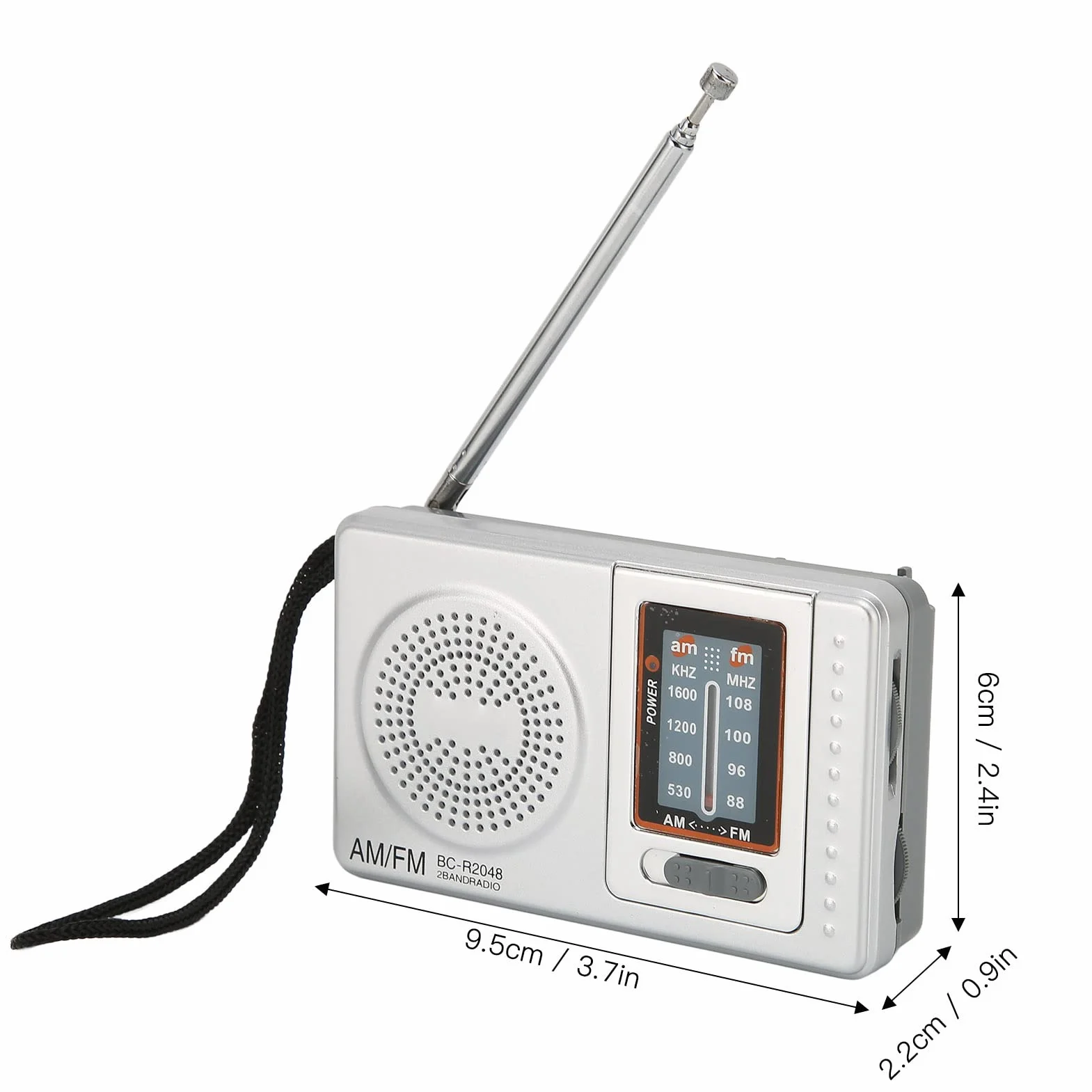 AM FM przenośne radio 2AA radio na baterie z odbiorem dalekiego zasięgu układ AM FM tranzystor radio wbudowany głośnik do domu podróży awaryjnych 2AA