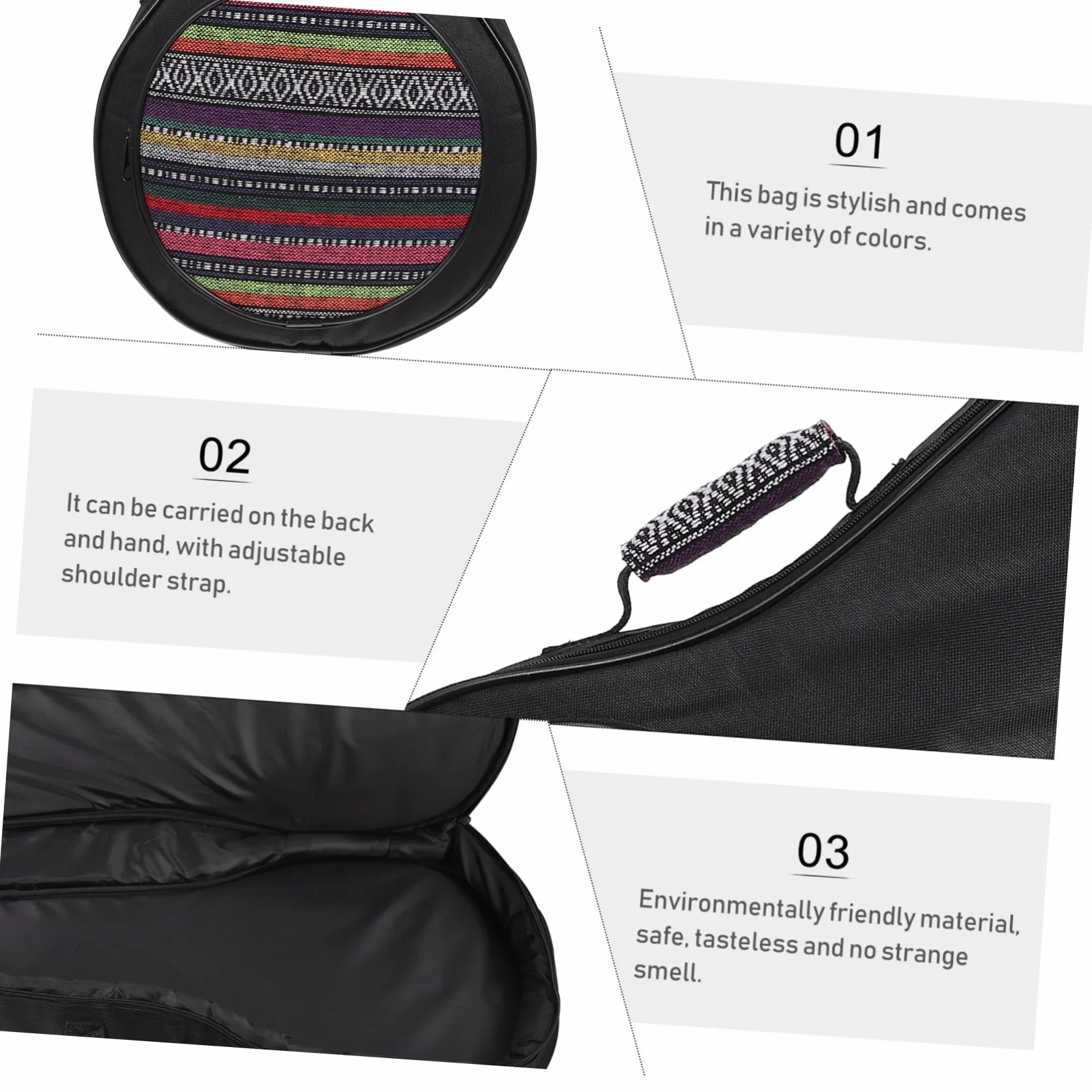 UPKOCH 1 Szt Mandolina Piano Packs Przenośna Torba Na Mandolinę Kreatywna Torba Na Mandolinę Pokrowiec Na Mandolinę Torba Na Ramię Na Mandolinę Pokrowiec Do Przechowywania Instrumentów