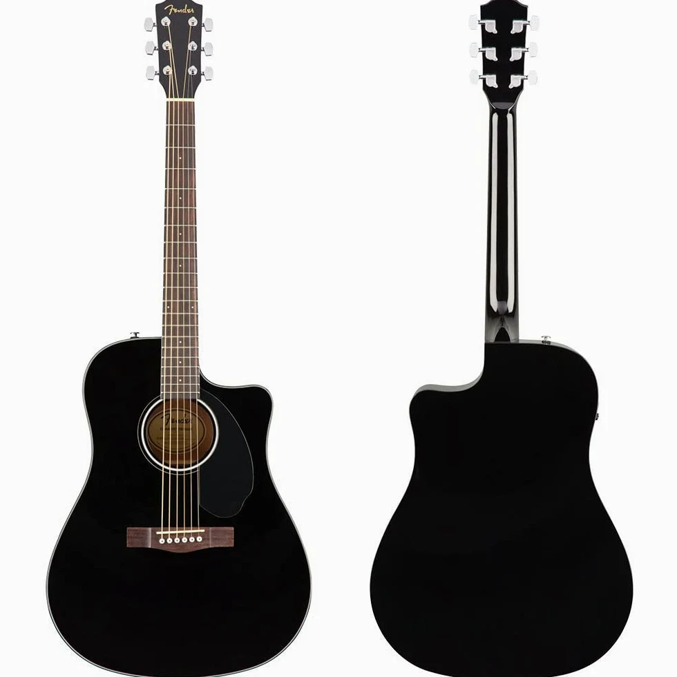 Fender gitara & Rockjam Stojak na Gitarę, Czarny, 48 x 348 x 279 mm