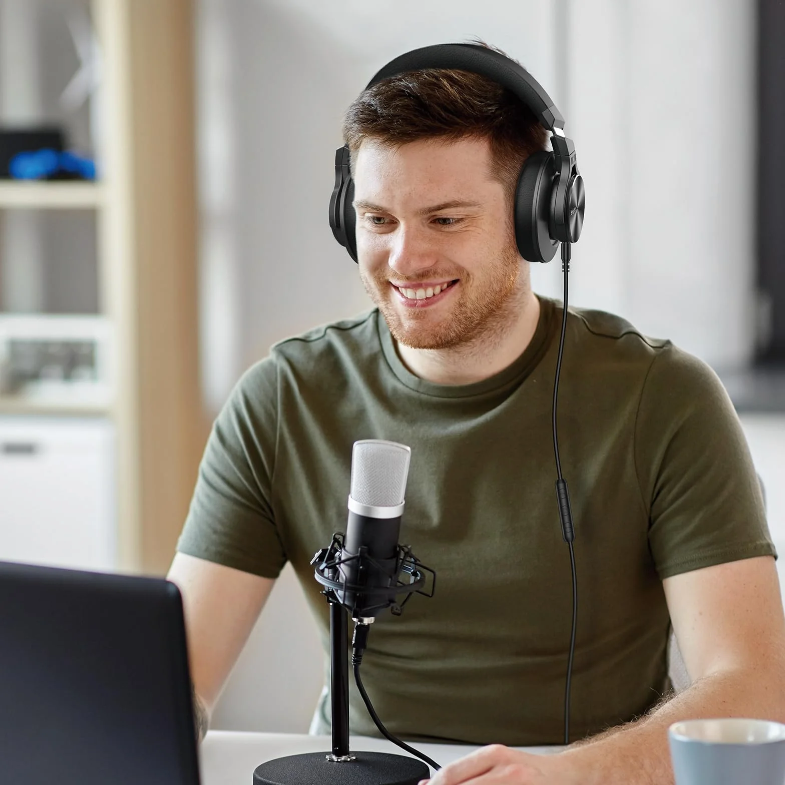 Srhythm HD75 przewodowe słuchawki nauszne DJ do studia